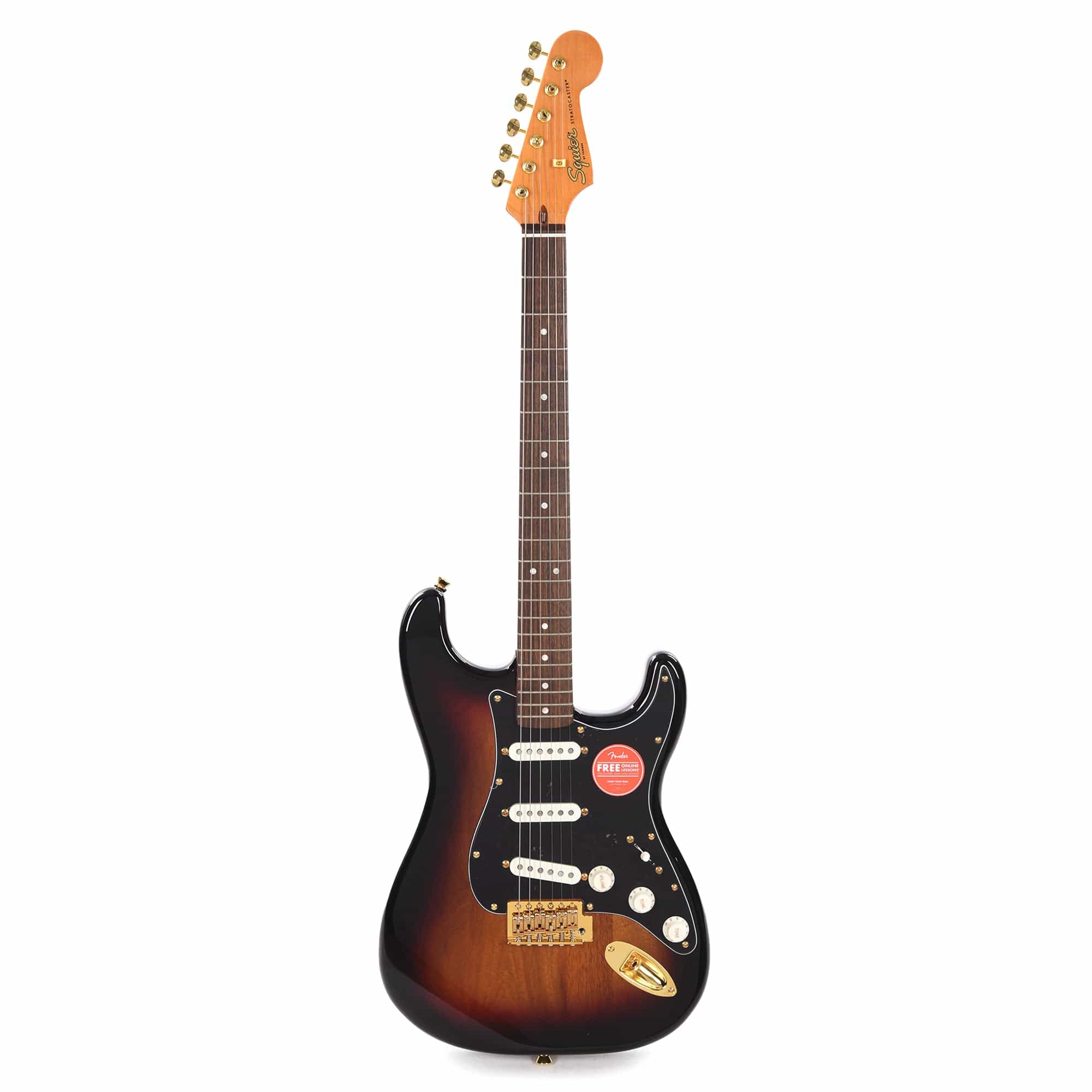 Squier Classic Vibe '60s Stratocaster 3-Color Sunburst w/Gold Hardware & Black Pickguard Electric Guitars / Solid Body