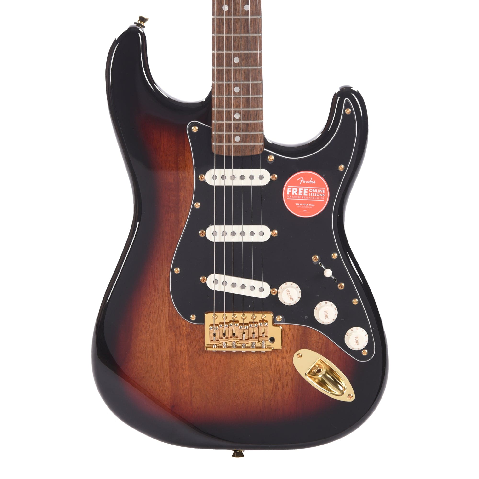 Squier Classic Vibe '60s Stratocaster 3-Color Sunburst w/Gold Hardware & Black Pickguard Electric Guitars / Solid Body