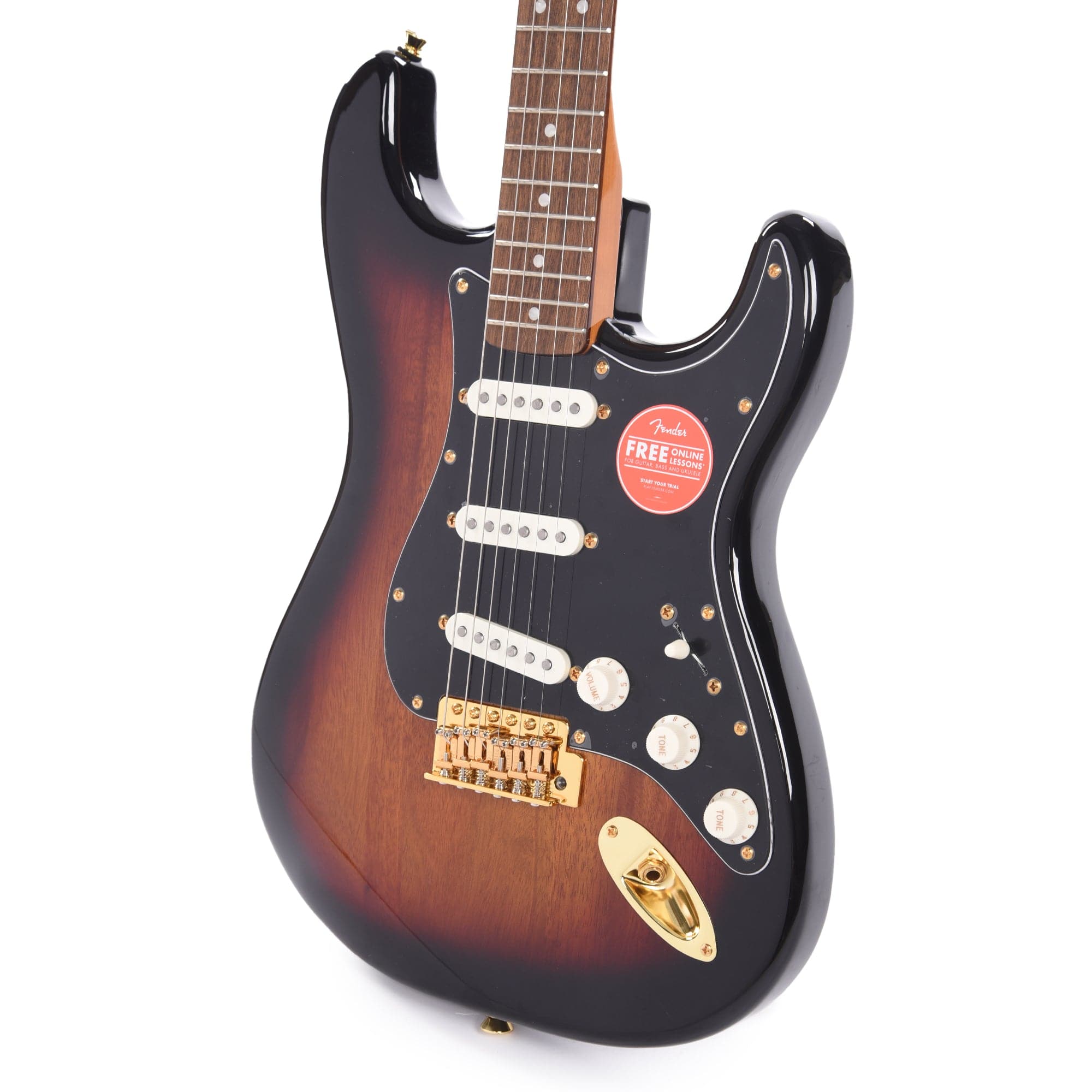 Squier Classic Vibe '60s Stratocaster 3-Color Sunburst w/Gold Hardware & Black Pickguard Electric Guitars / Solid Body