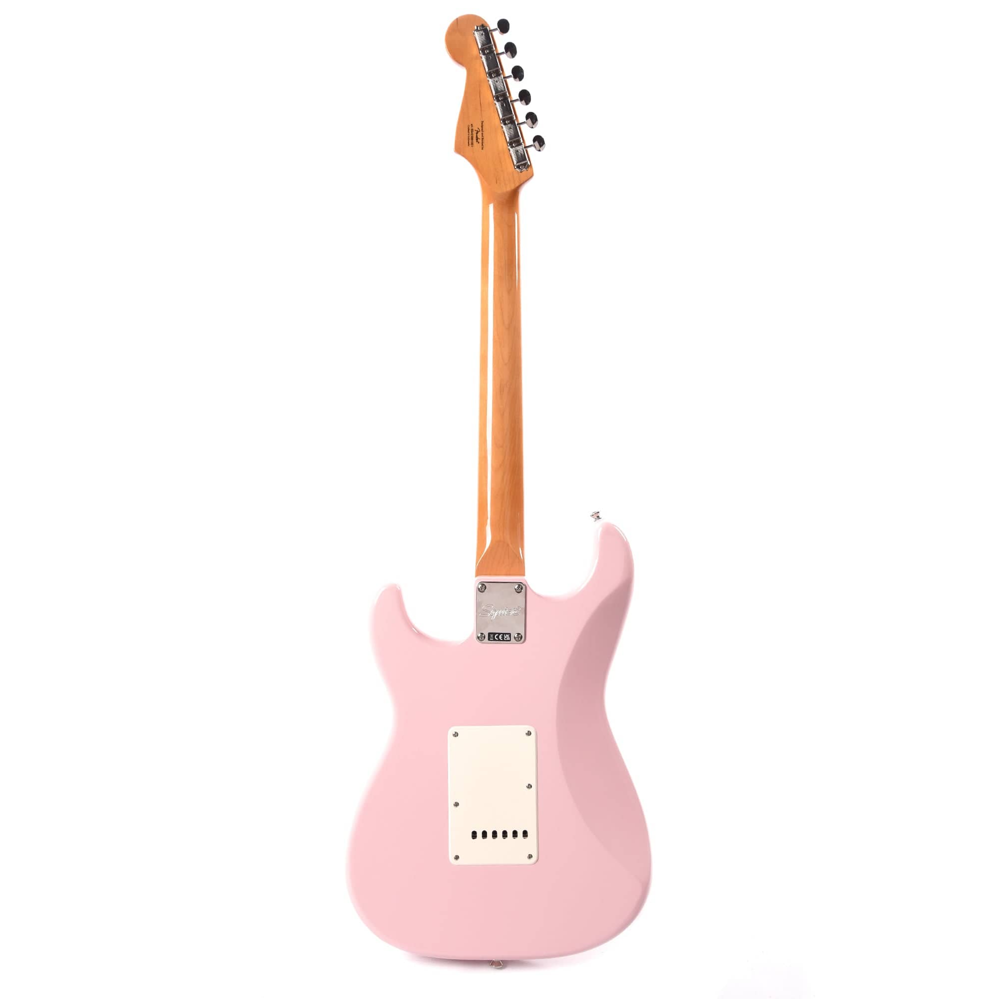 Squier Classic Vibe 60s Stratocaster HSS Shell Pink 3-Ply Parchment Electric Guitars / Solid Body