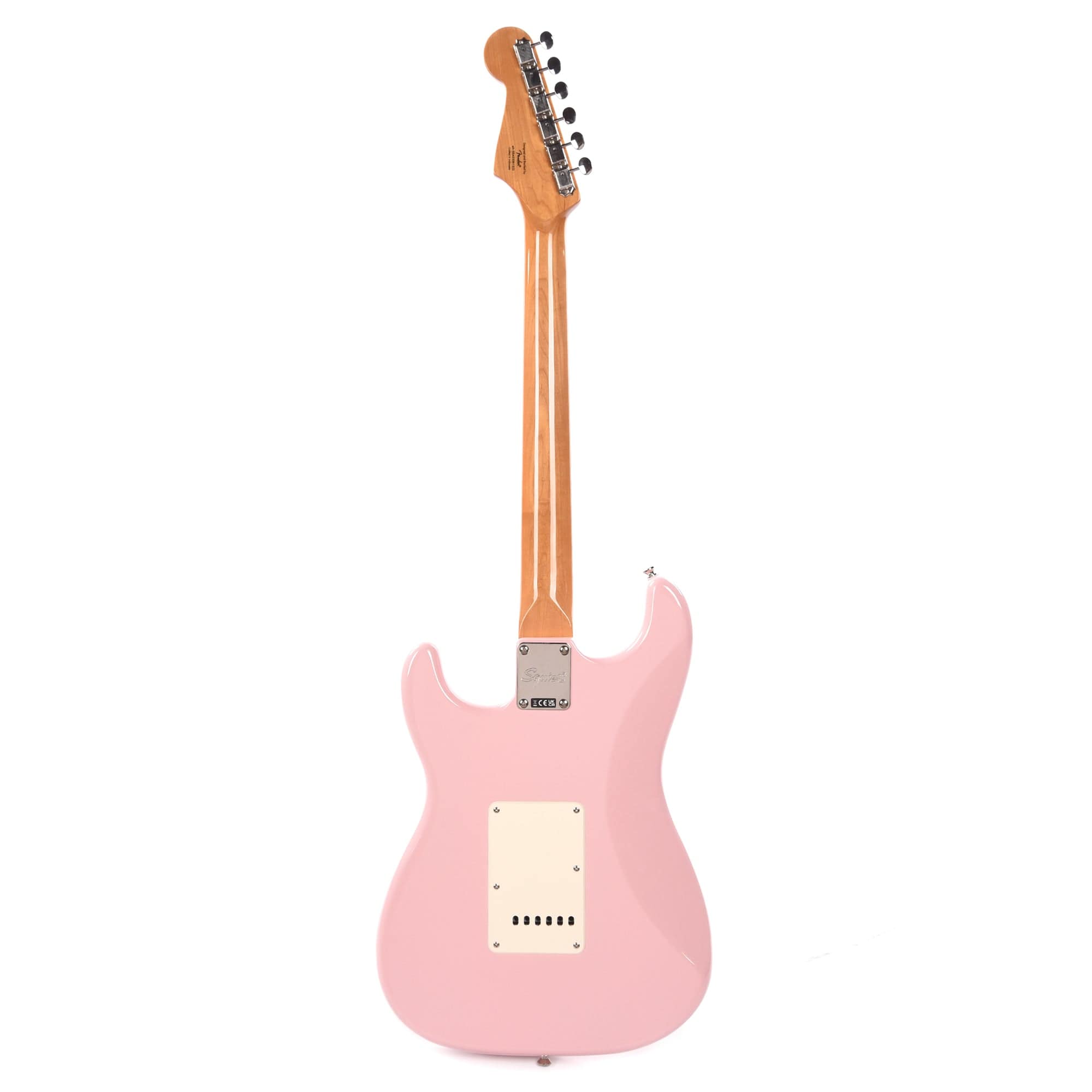 Squier Classic Vibe 60s Stratocaster HSS Shell Pink 3-Ply Parchment Electric Guitars / Solid Body