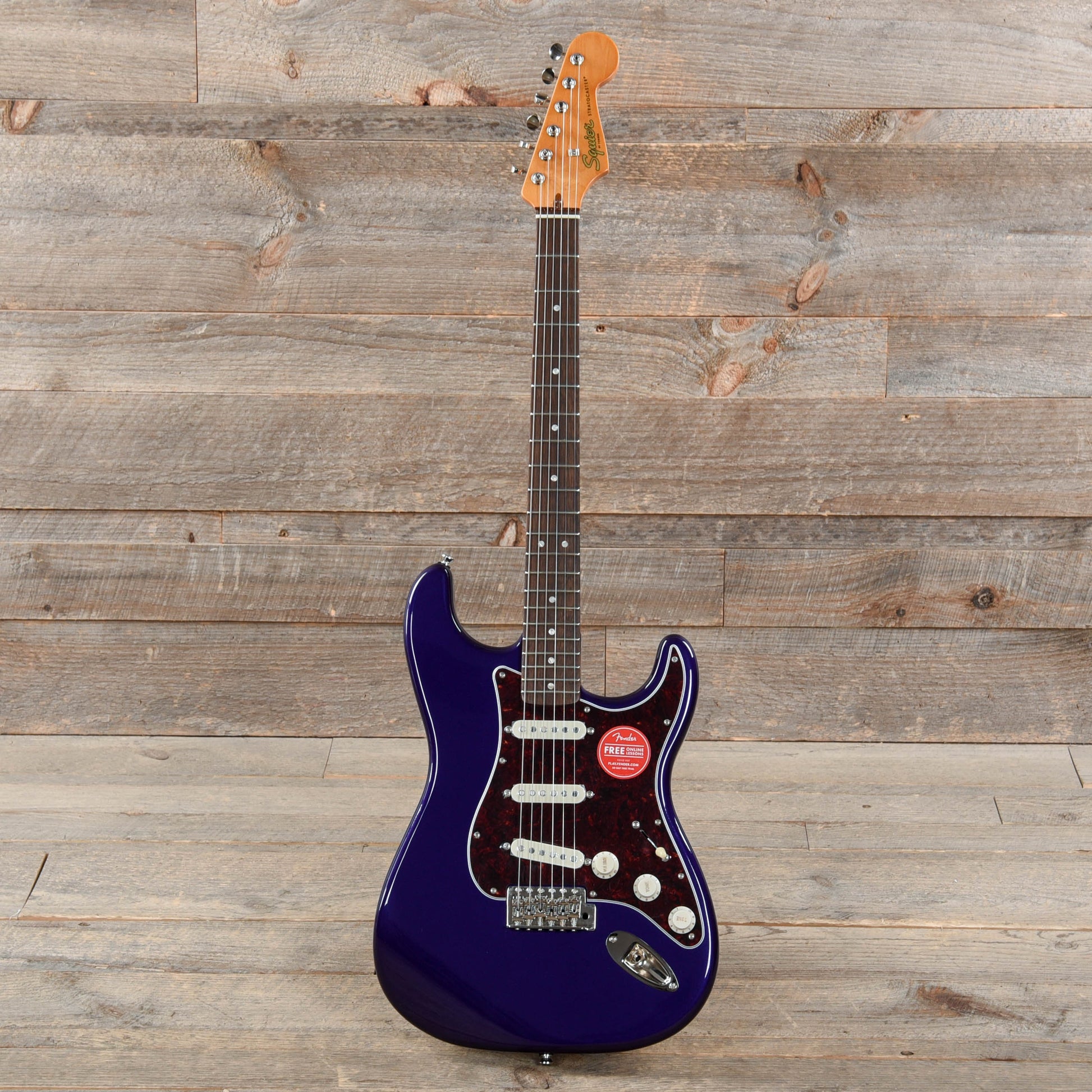 Squier Classic Vibe '60s Stratocaster Purple Metallic w/4-Ply Tortoise Pickguard Electric Guitars / Solid Body