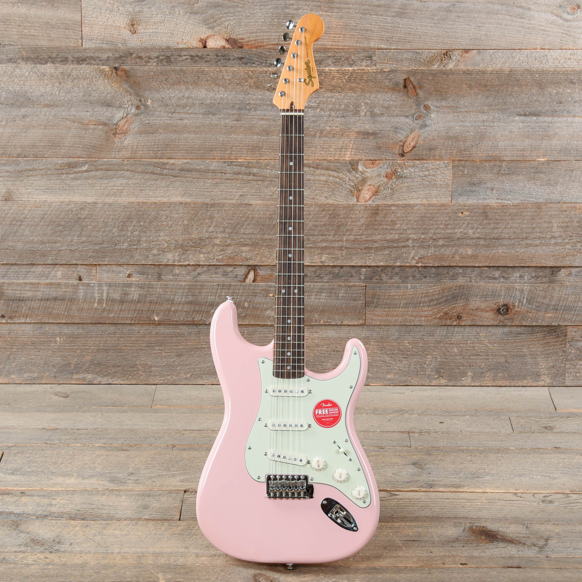 Squier Classic Vibe '60s Stratocaster Shell Pink w/Mint Pickguard Electric Guitars / Solid Body