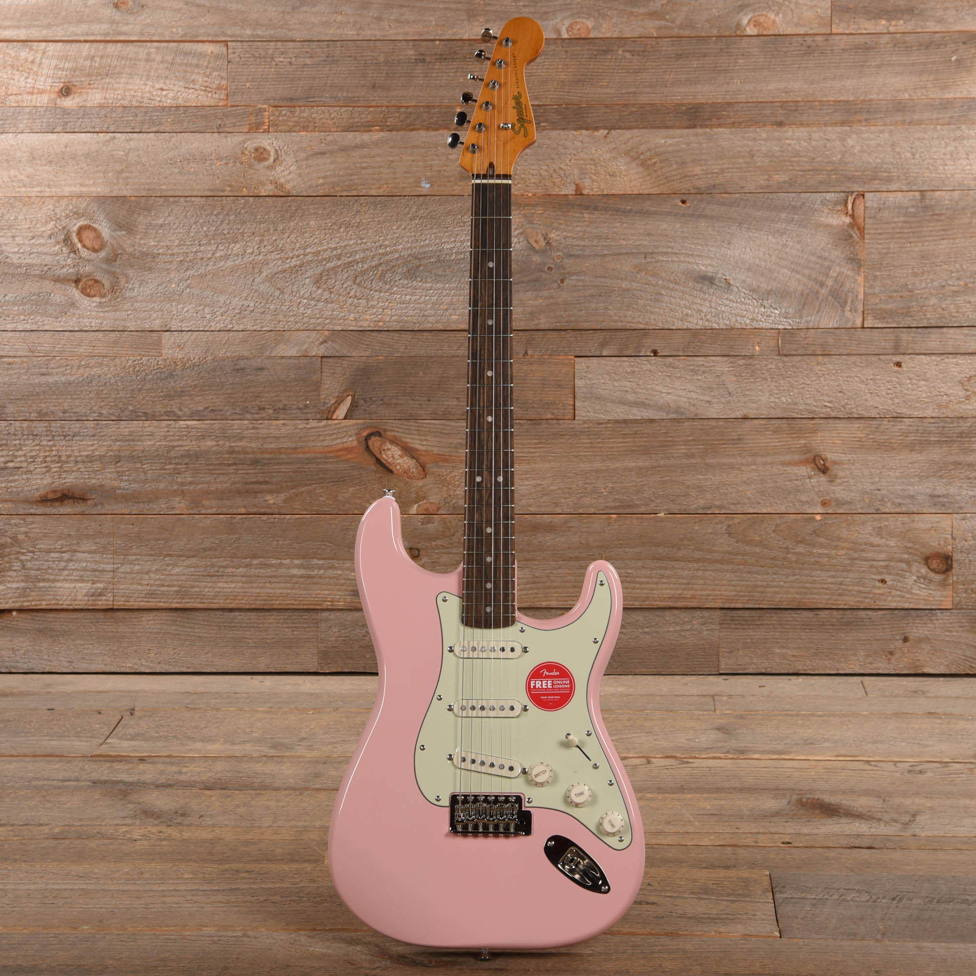 Squier Classic Vibe '60s Stratocaster Shell Pink w/Mint Pickguard Electric Guitars / Solid Body