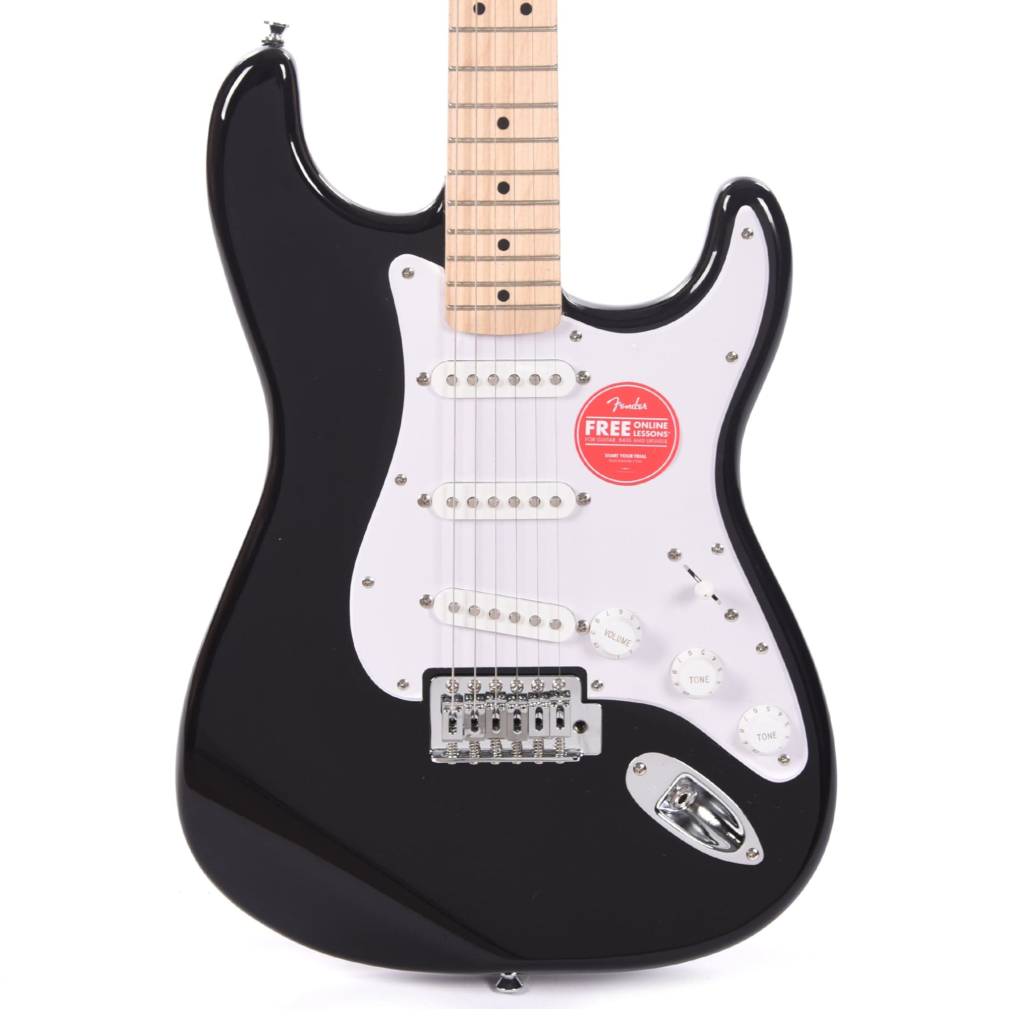 Squier Sonic Stratocaster Black Electric Guitars / Solid Body