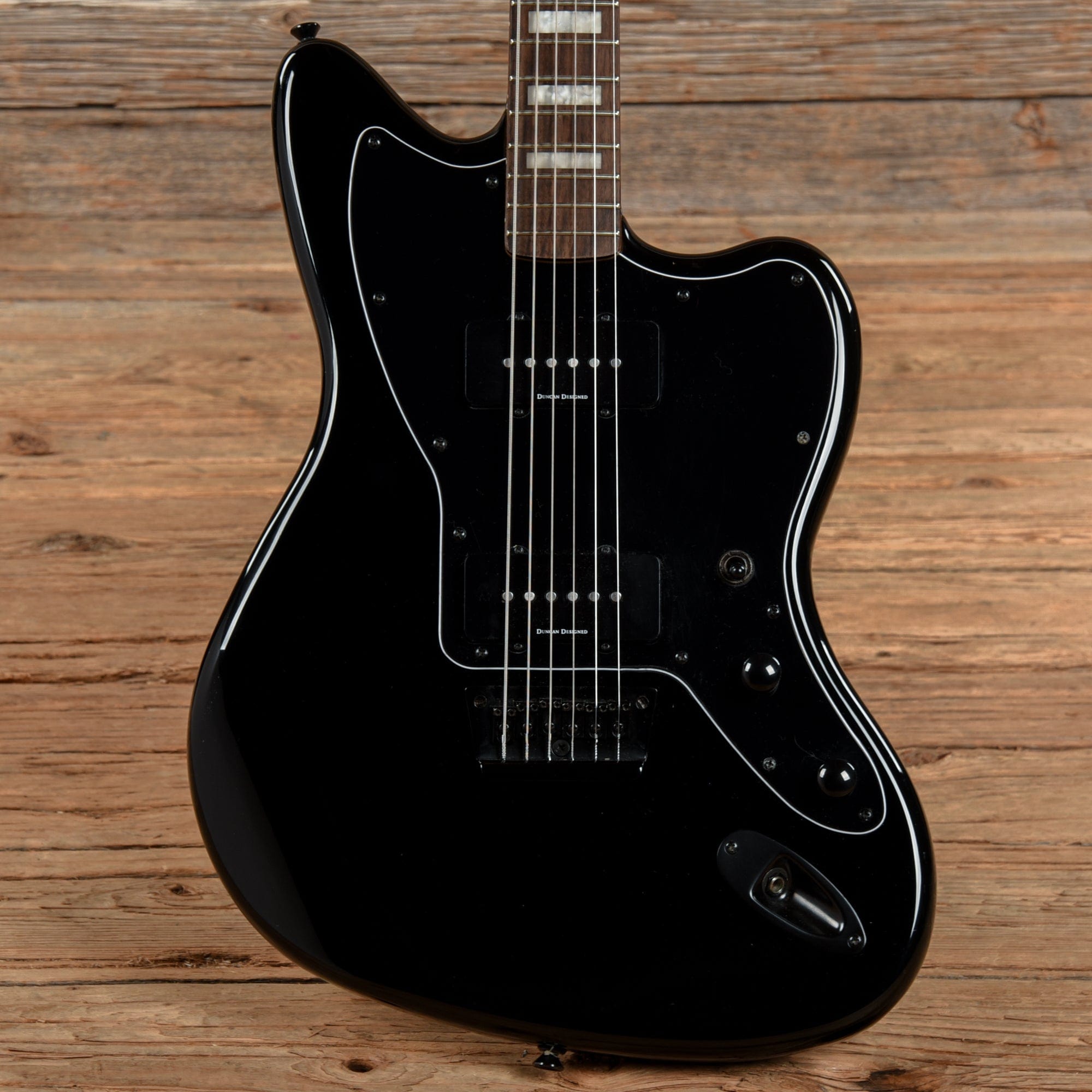 Squier Vintage Modified Baritone Jazzmaster Black Electric Guitars / Solid Body