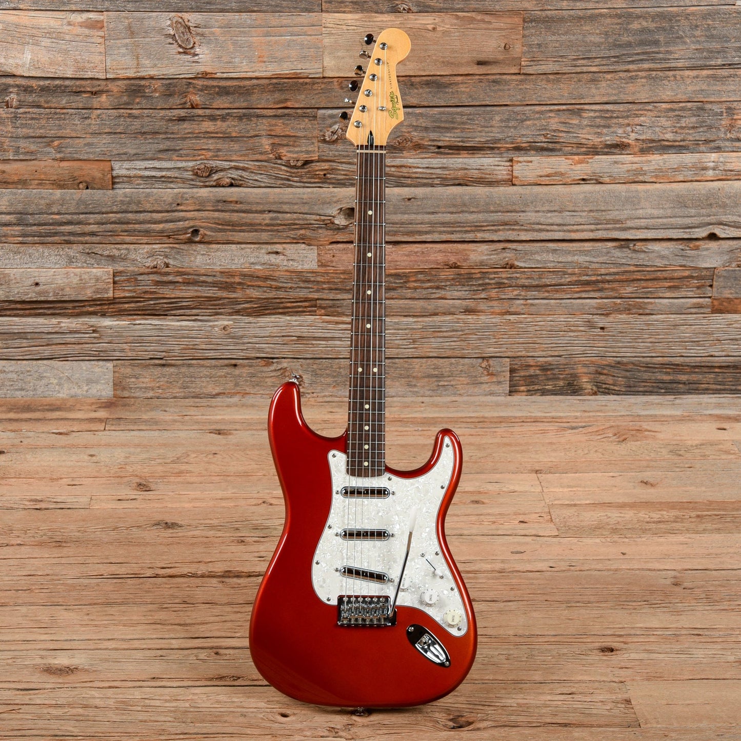 Squier Vintage Modified Surf Stratocaster Metallic Red 2013 Electric Guitars / Solid Body