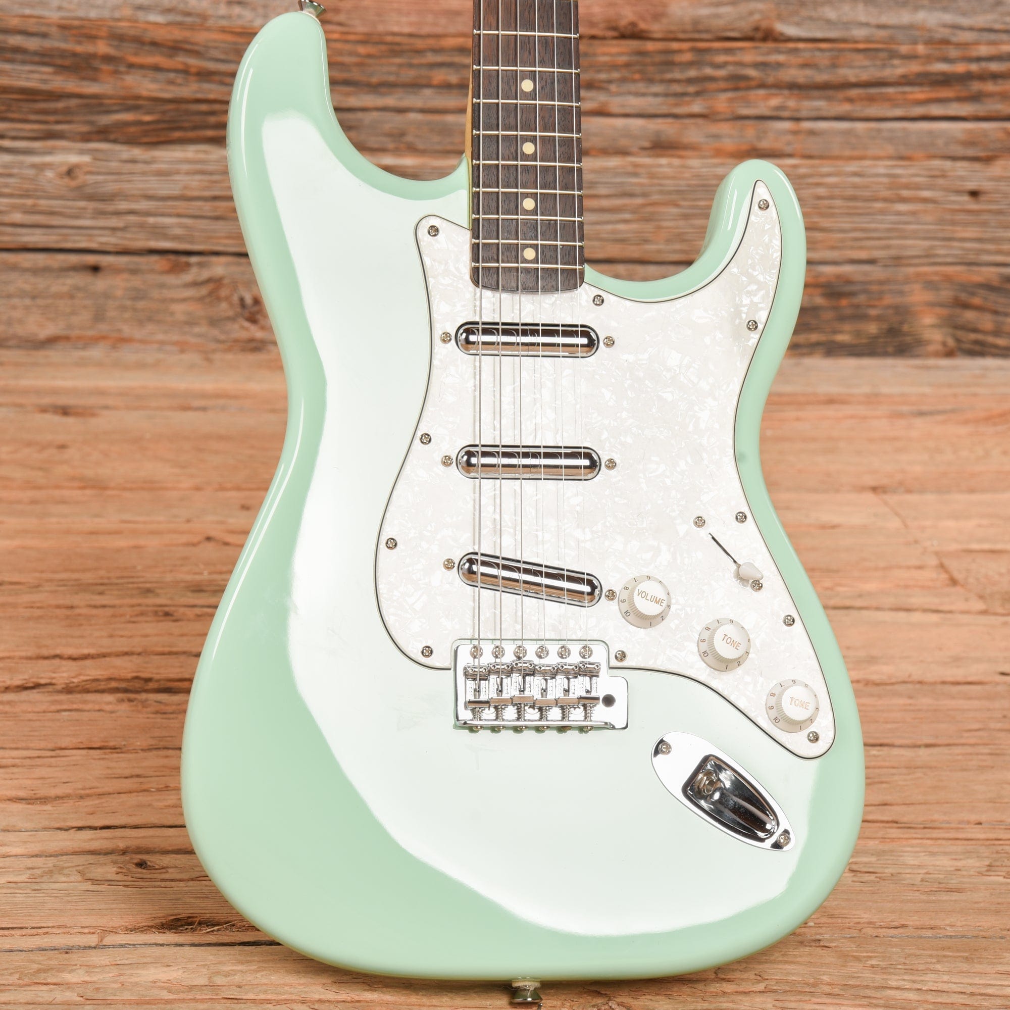 Squier Vintage Modified Surf Stratocaster Surf Green 2013 Electric Guitars / Solid Body