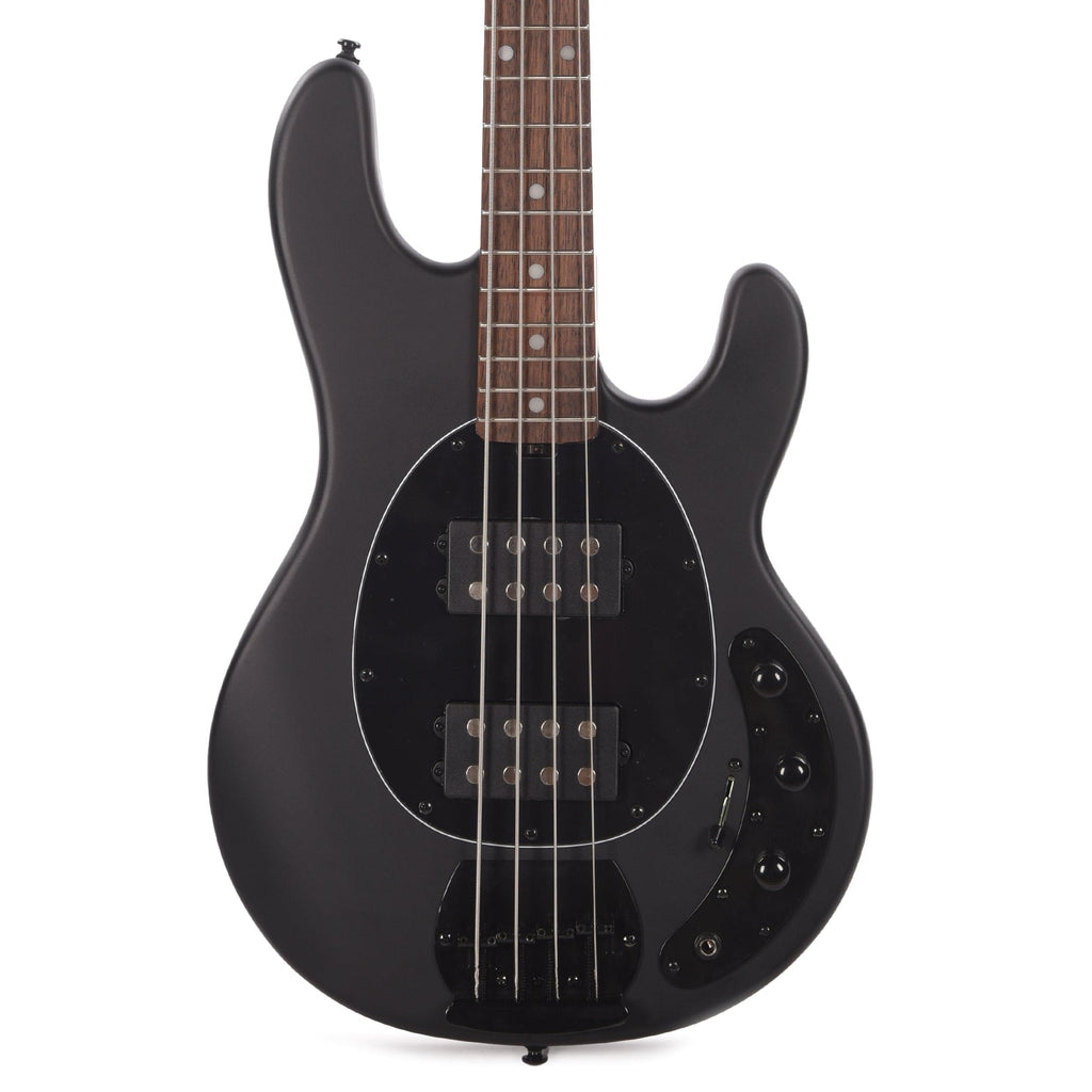Sterling By Music Man StingRay HH RAY4HH Stealth Black Bass Guitar 