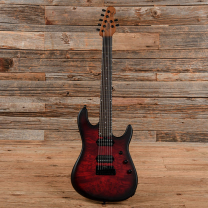 Sterling by Music Man Jason Richardson Signature 7-String Cutlass Dark Scarlet Burst Electric Guitars / Solid Body