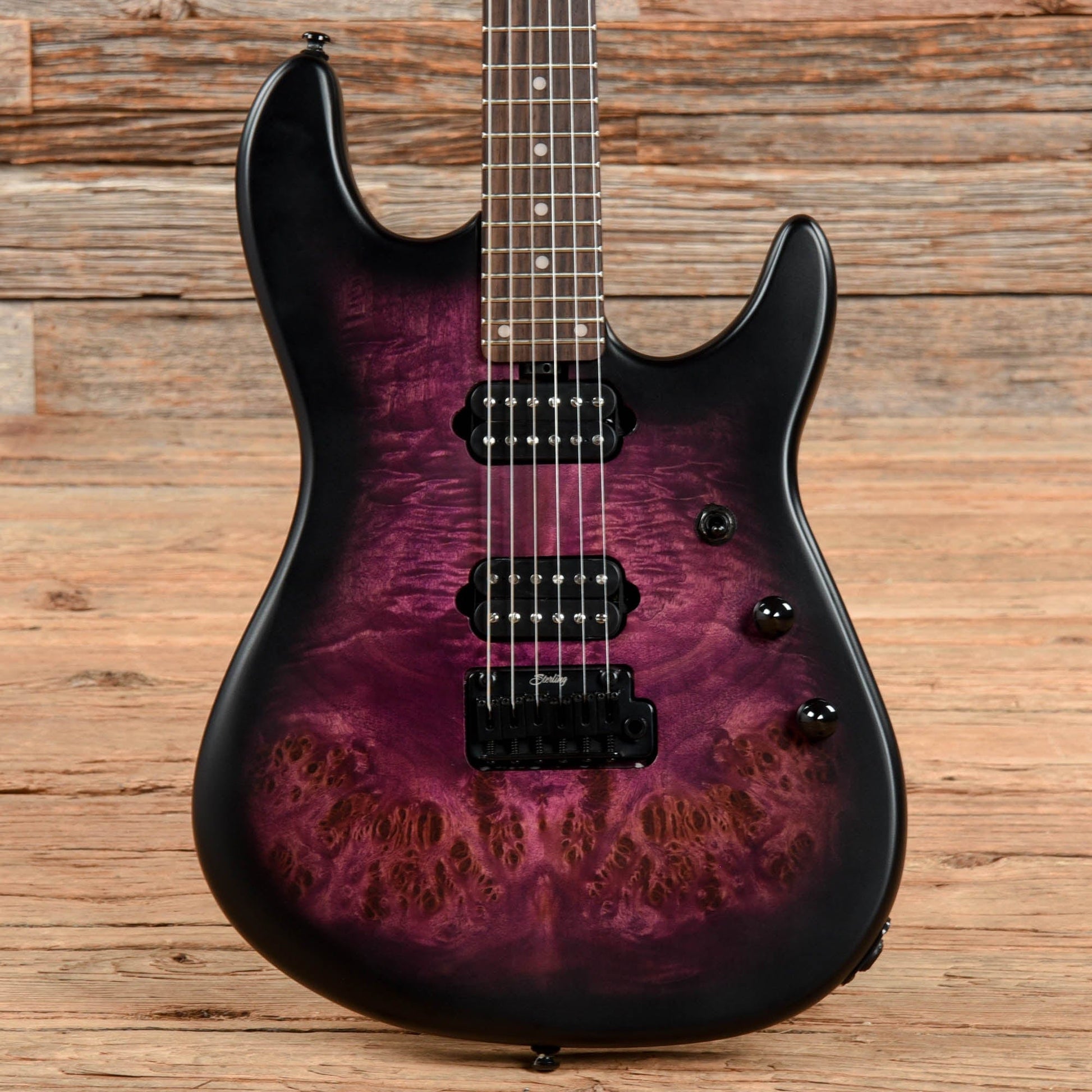 Sterling by Music Man Jason RIchardson Signature Cutlass Dark Scarlet Burst Electric Guitars / Solid Body