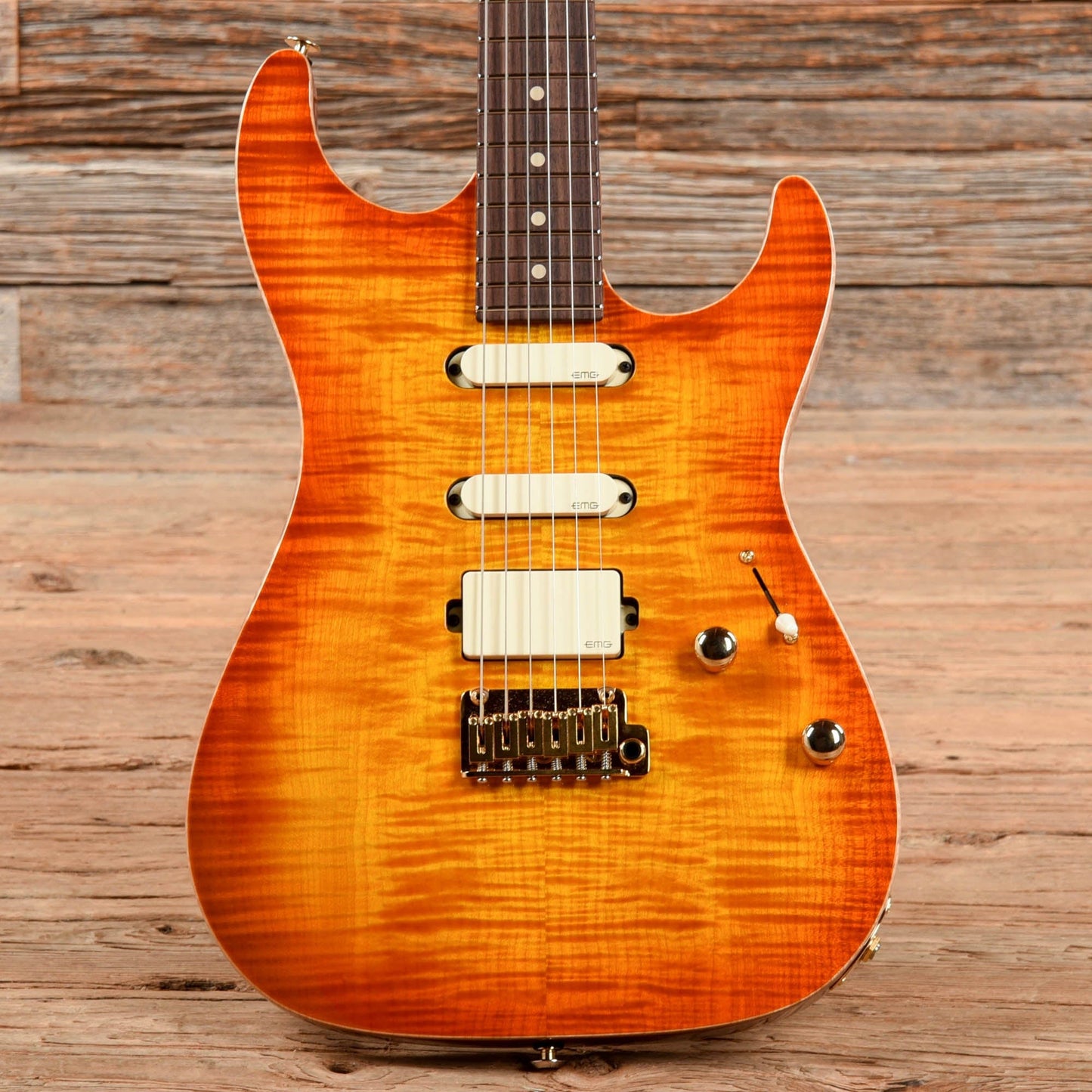 Suhr Limited Edition Standard Legacy Okoume/Curly Maple Sunburst Electric Guitars / Solid Body