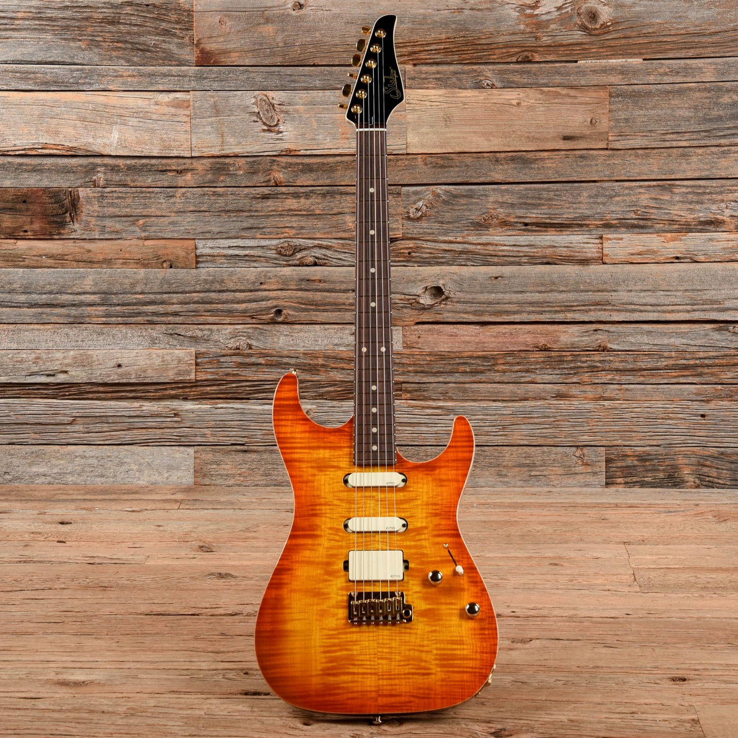 Suhr Limited Edition Standard Legacy Okoume/Curly Maple Sunburst Electric Guitars / Solid Body