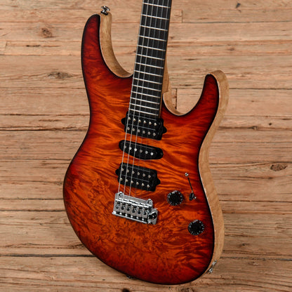 Suhr Modern Black Limba w/Waterfall Burl Maple Top Inferno Burst Electric Guitars / Solid Body