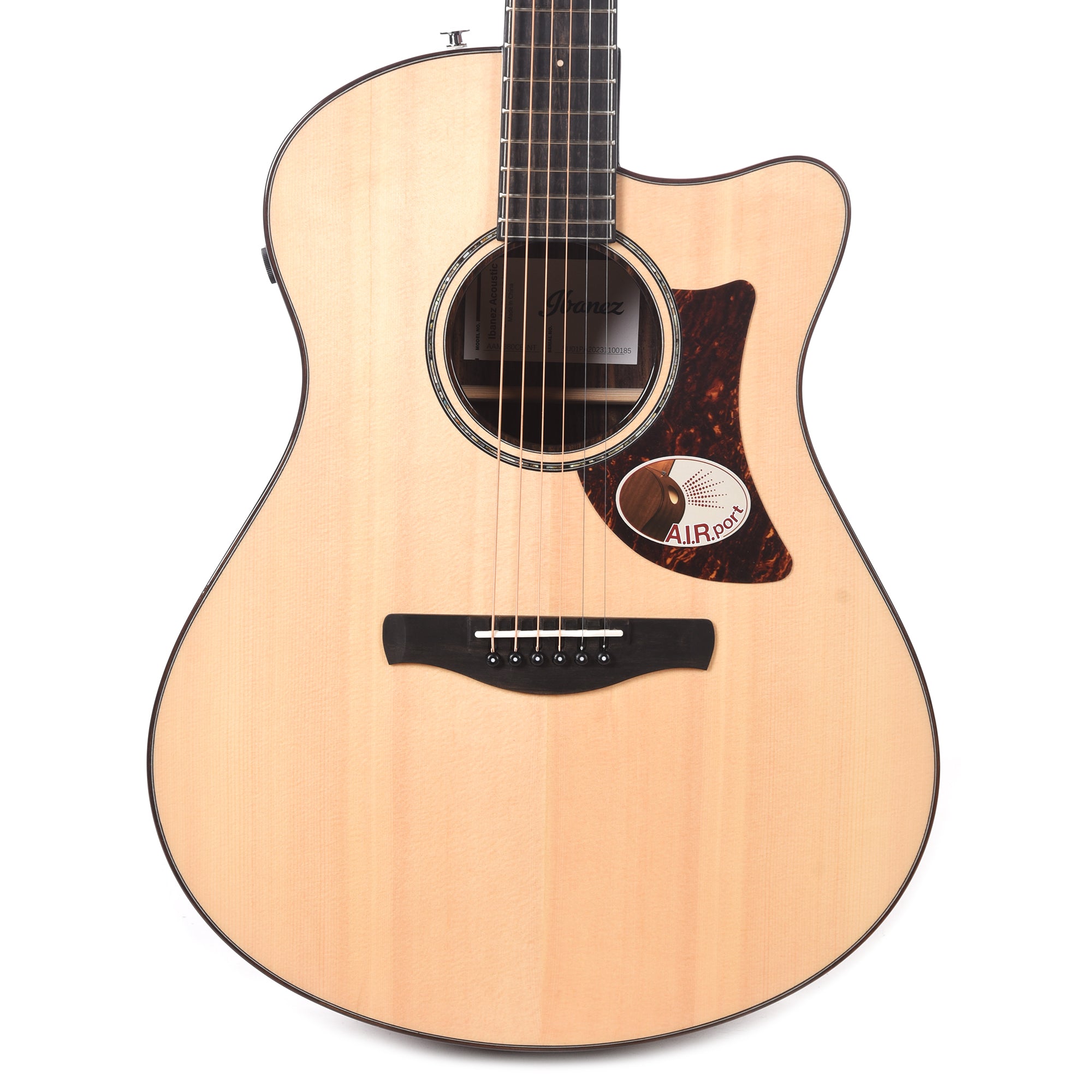 Ibanez AAM380CENT Acoustic-Electric Guitar Natural High Gloss