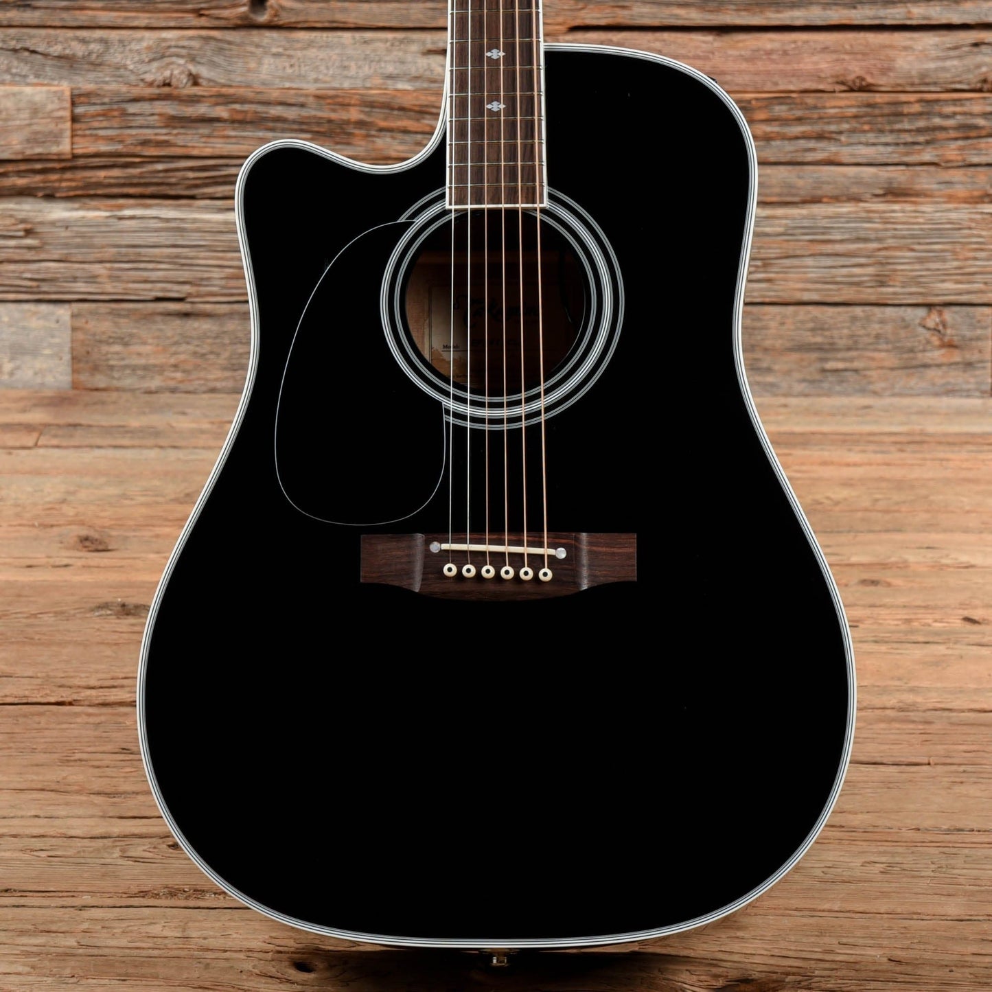 Takamine EF341SC Dreadnought Black  LEFTY Acoustic Guitars / Dreadnought