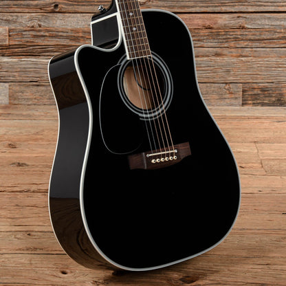 Takamine EF341SC Dreadnought Black  LEFTY Acoustic Guitars / Dreadnought