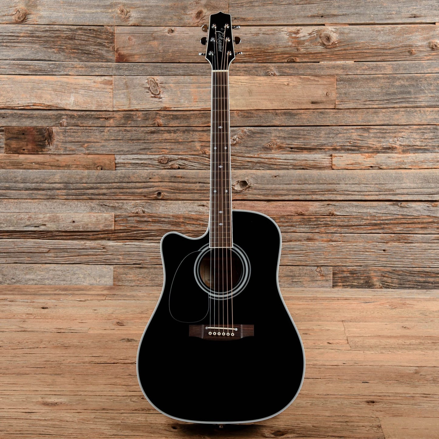 Takamine EF341SC Dreadnought Black  LEFTY Acoustic Guitars / Dreadnought