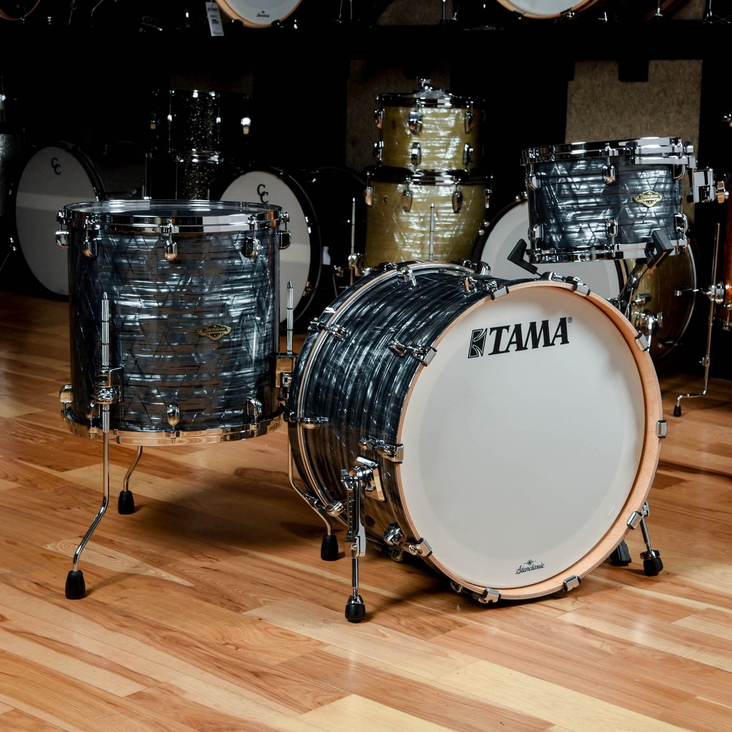 Tama Starclassic 12/16/22 3pc. Walnut/Birch Drum Kit Charcoal Onyx Drums and Percussion / Acoustic Drums / Full Acoustic Kits