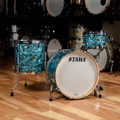 Tama Starclassic 12/16/22 3pc. Walnut/Birch Drum Kit Turquoise Pearl Drums and Percussion / Acoustic Drums / Full Acoustic Kits