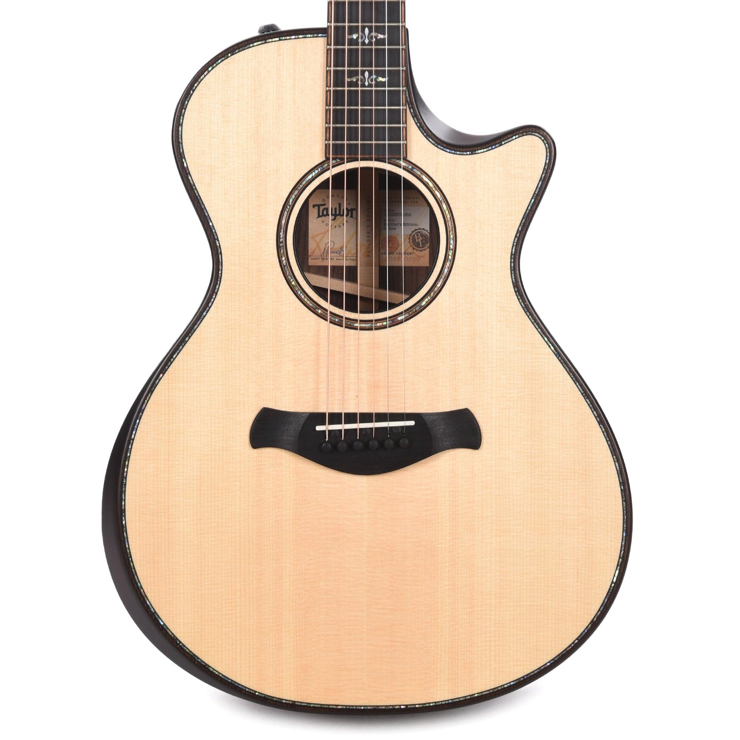 Taylor Builder's Edition 912ce Grand Concert Lutz Spruce/Rosewood Natural ES2 Acoustic Guitars / OM and Auditorium