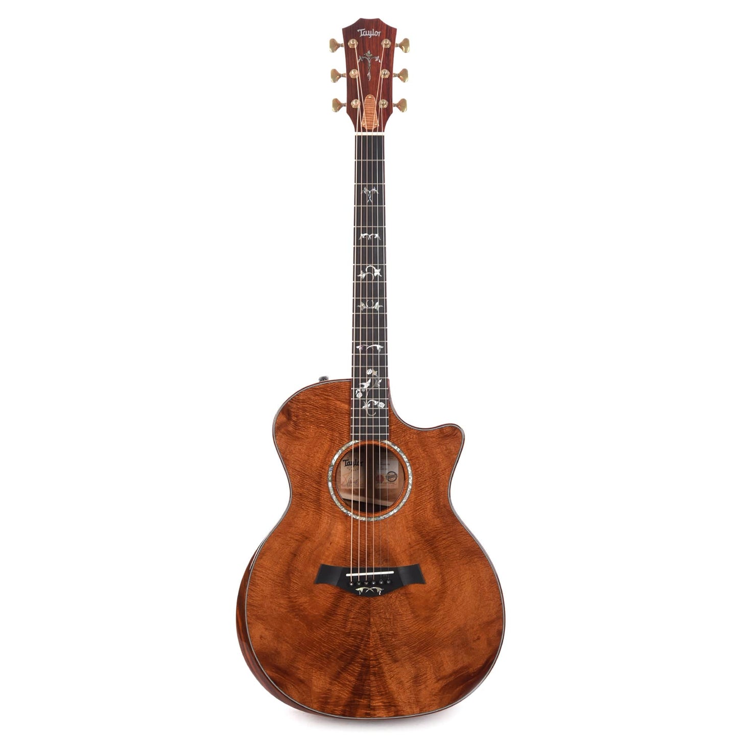 Taylor Custom Grand Auditorium Master Grade Koa Natural Stain w/Cocobolo Binding & Cindy Inlay Acoustic Guitars / OM and Auditorium