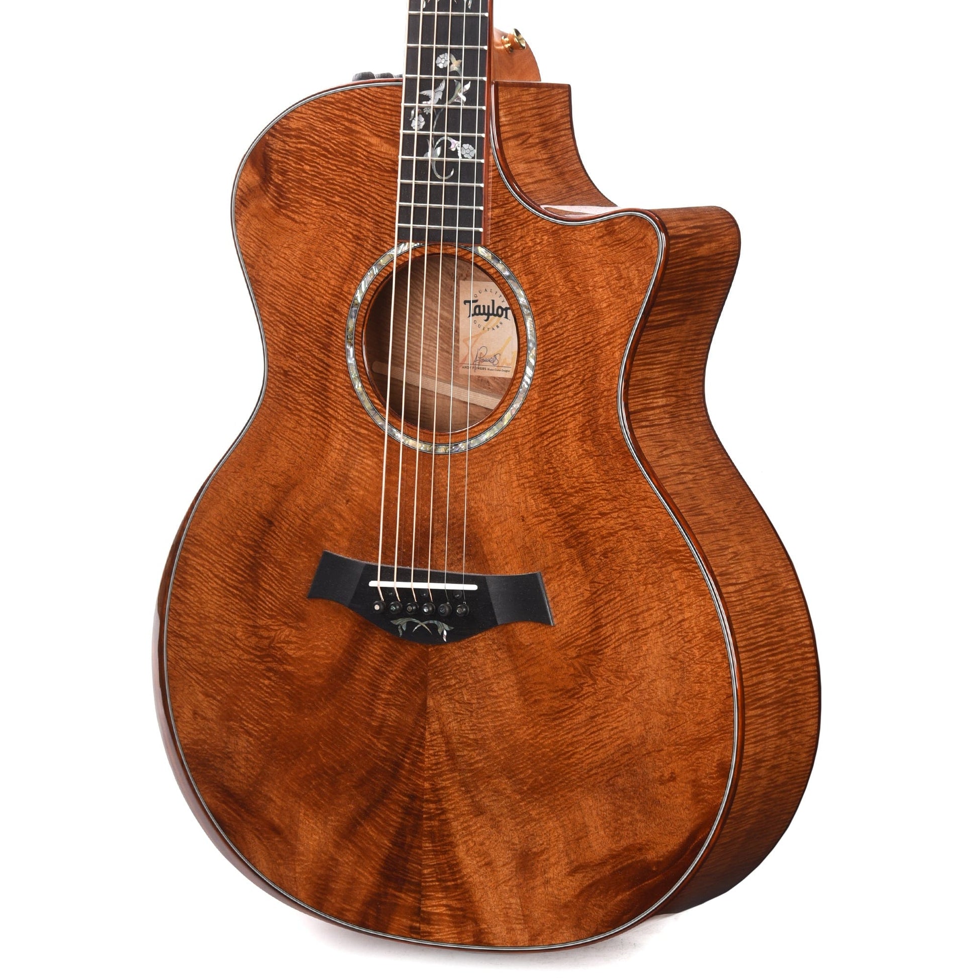 Taylor Custom Grand Auditorium Master Grade Koa Natural Stain w/Cocobolo Binding & Cindy Inlay Acoustic Guitars / OM and Auditorium