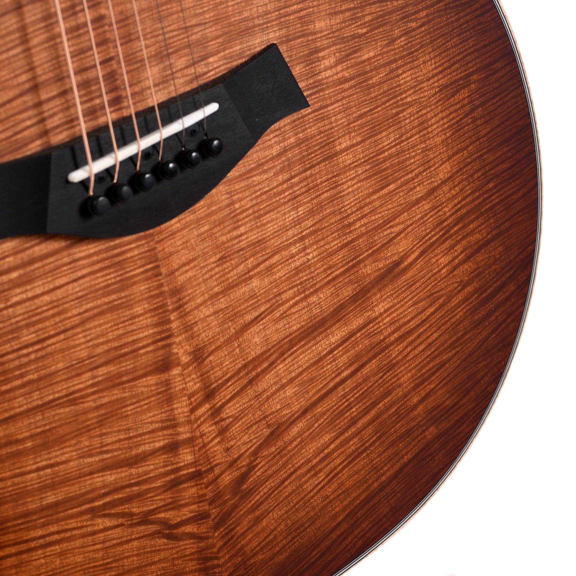 Taylor Custom Grand Auditorium Master Grade Koa Satin Shaded Edgeburst w/Figured Maple Binding & Bouquet Inlay Acoustic Guitars / OM and Auditorium