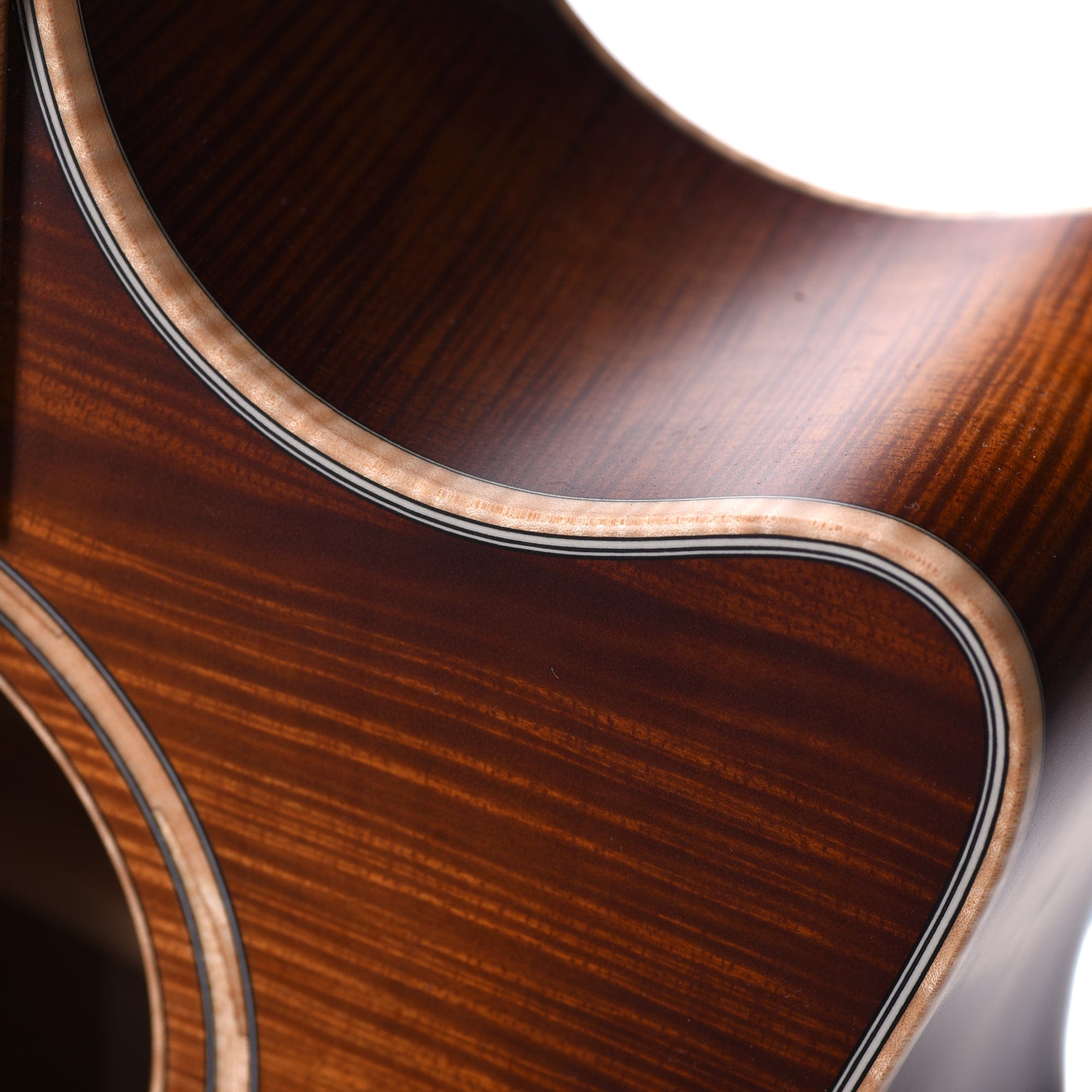 Taylor Custom Grand Auditorium Master Grade Koa Satin Shaded Edgeburst w/Figured Maple Binding & Bouquet Inlay Acoustic Guitars / OM and Auditorium