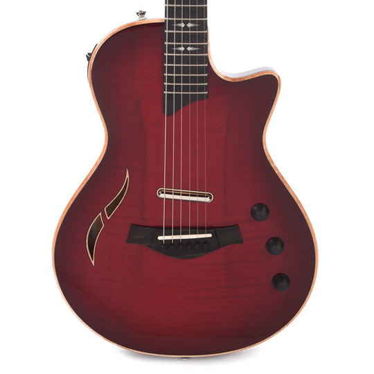 Taylor T5z Pro Figured Big Leaf Maple Cayenne Red Electric Guitars / Semi-Hollow