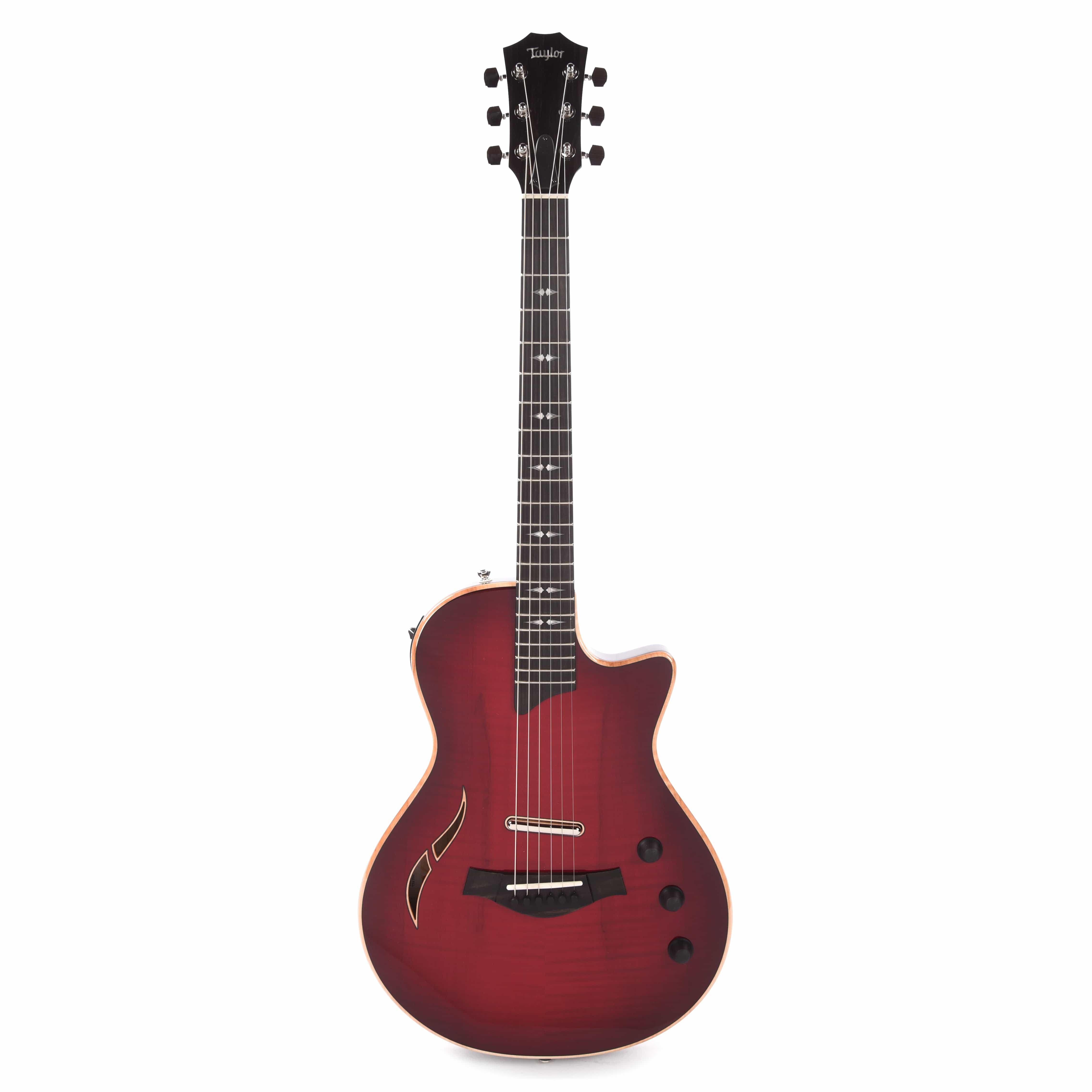 Taylor T5z Pro Figured Big Leaf Maple Cayenne Red Electric Guitars / Semi-Hollow