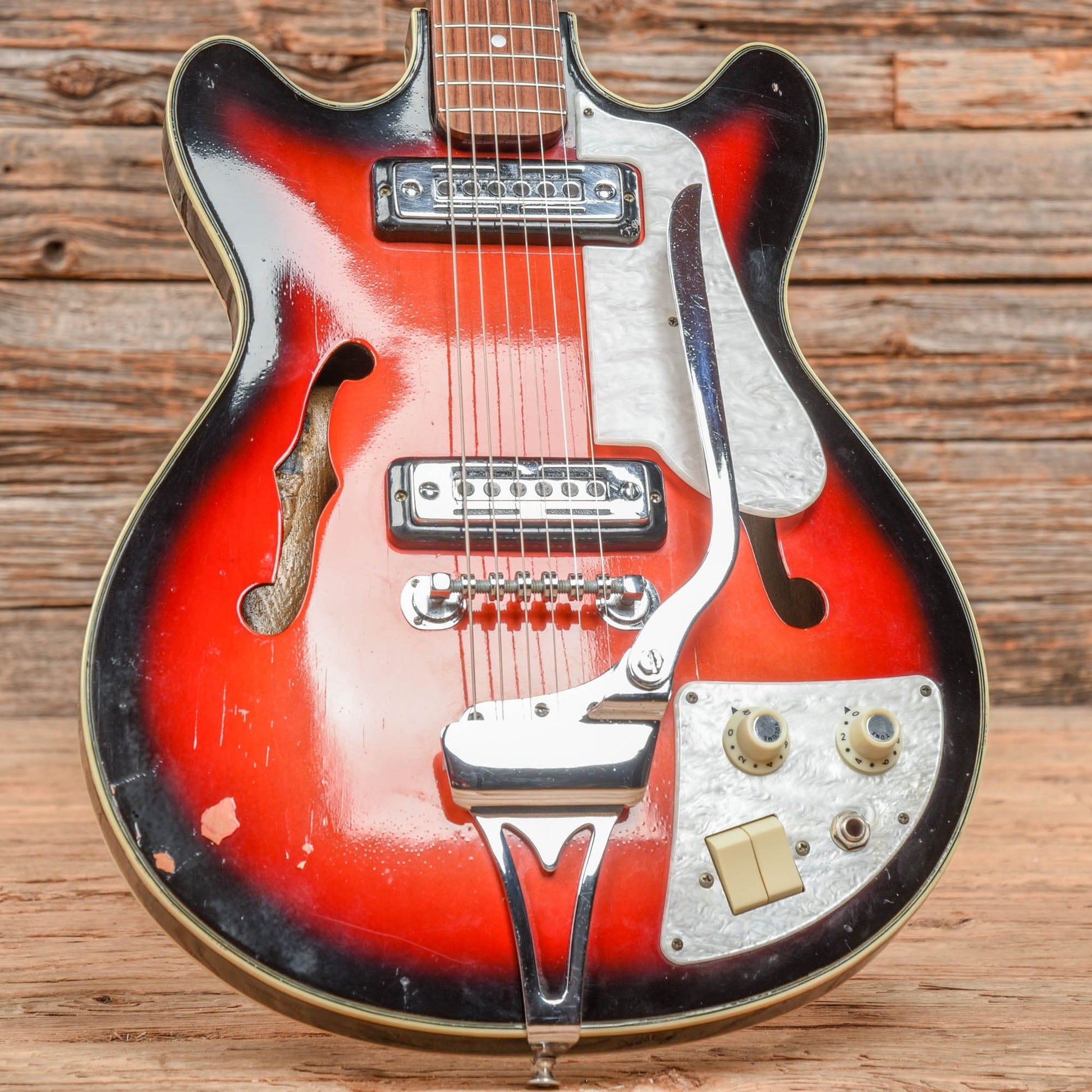 Teisco EP-8T Sunburst 1960s Electric Guitars / Hollow Body