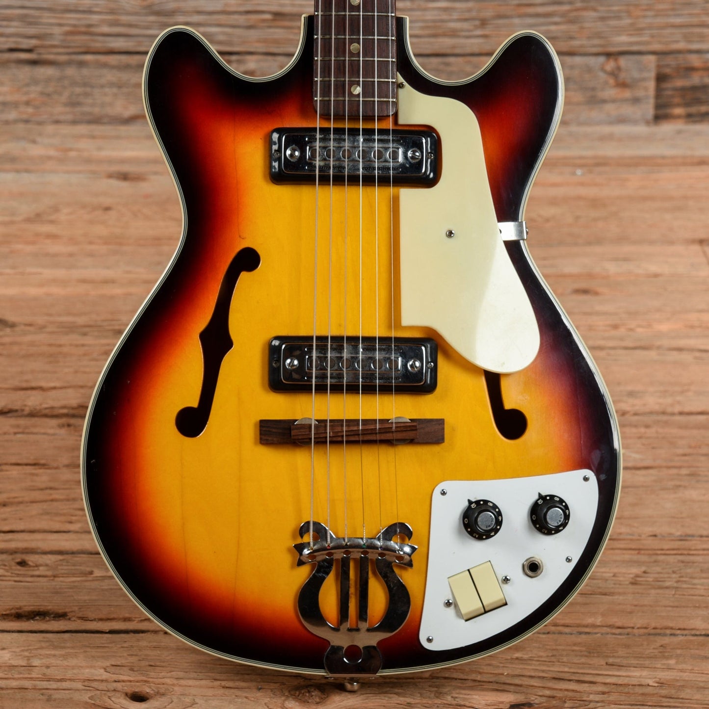 Teisco Del Rey EP-7 Sunburst 1960s Electric Guitars / Semi-Hollow