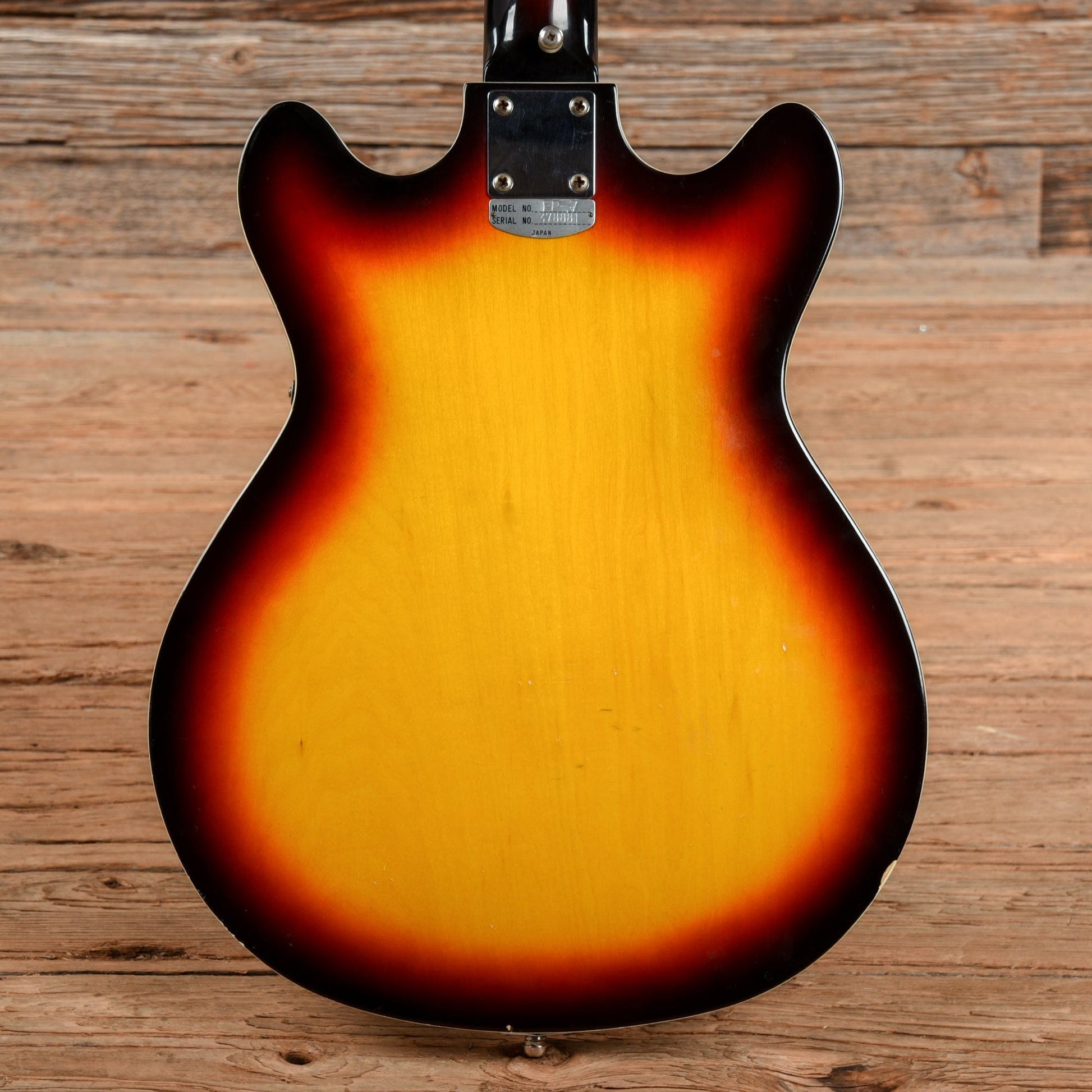 Teisco Del Rey EP-7 Sunburst 1960s Electric Guitars / Semi-Hollow