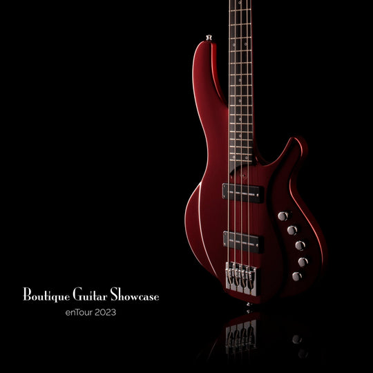 Torzal Guitars 35° Natural Twist NT4-34 Burgundy Metallic Satin Bass Guitars / 4-String