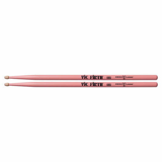 Vic Firth American Classic Pink 5A Wood Tip Drum Sticks Drums and Percussion / Parts and Accessories / Drum Sticks and Mallets