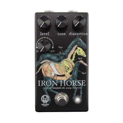 Walrus Halloween Edition Iron Horse Distortion Pedal Glow in the Dark Skeleton Effects and Pedals / Distortion