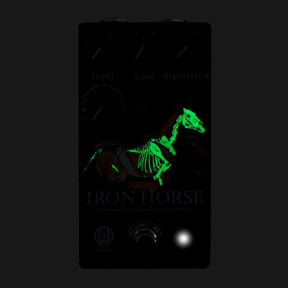 Walrus Halloween Edition Iron Horse Distortion Pedal Glow in the Dark Skeleton Effects and Pedals / Distortion