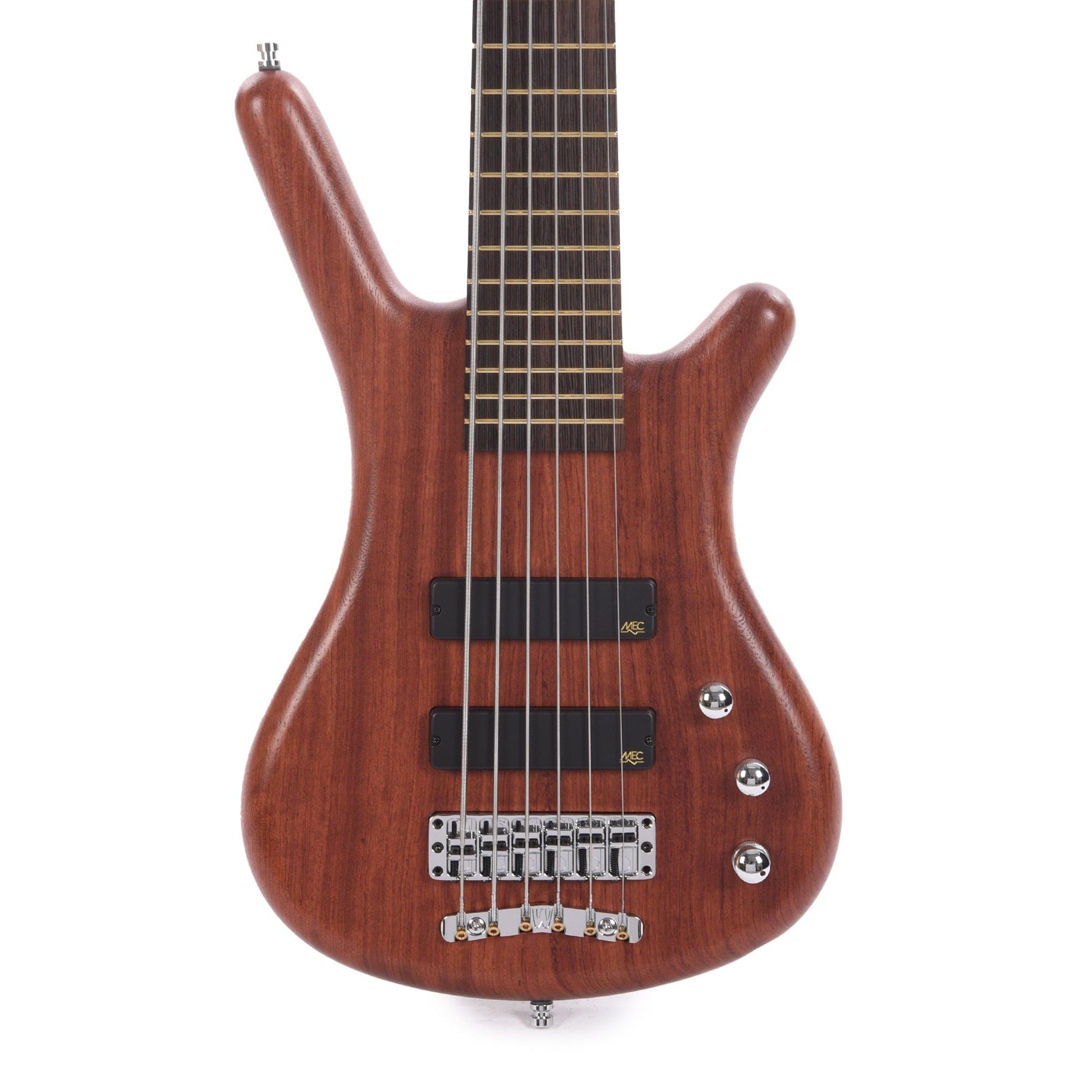 Warwick Pro Series Corvette Standard 6-String Active Bubinga Natural Transparent Satin Bass Guitars / 5-String or More