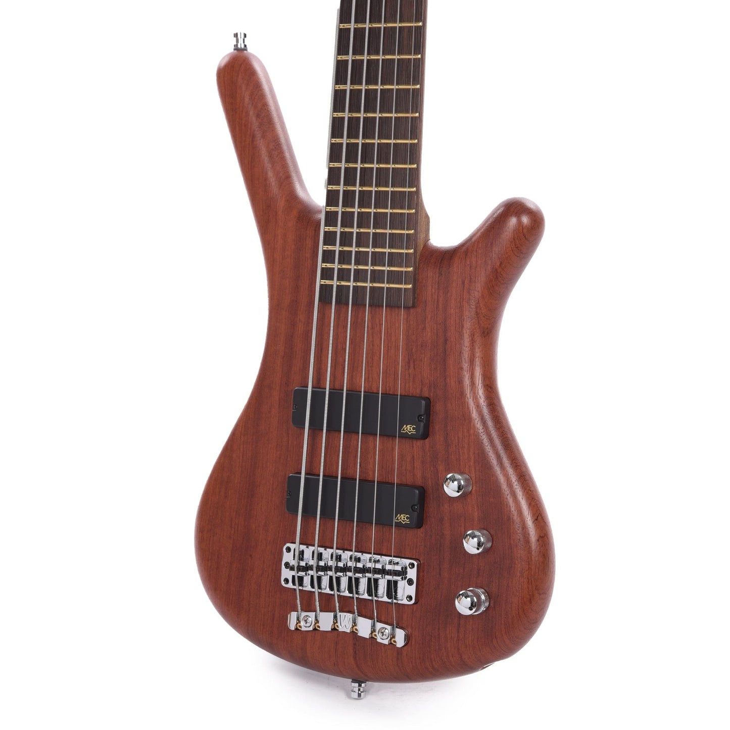 Warwick Pro Series Corvette Standard 6-String Active Bubinga Natural Transparent Satin Bass Guitars / 5-String or More