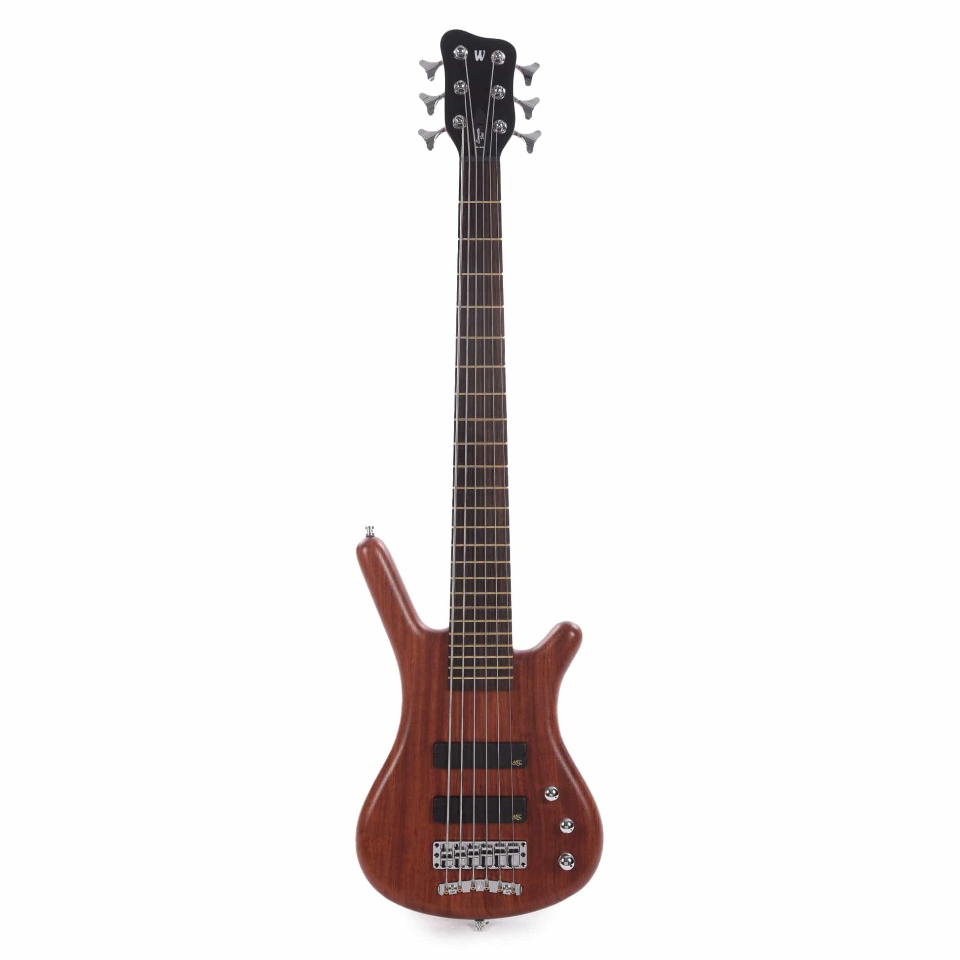 Warwick Pro Series Corvette Standard 6-String Active Bubinga Natural Transparent Satin Bass Guitars / 5-String or More