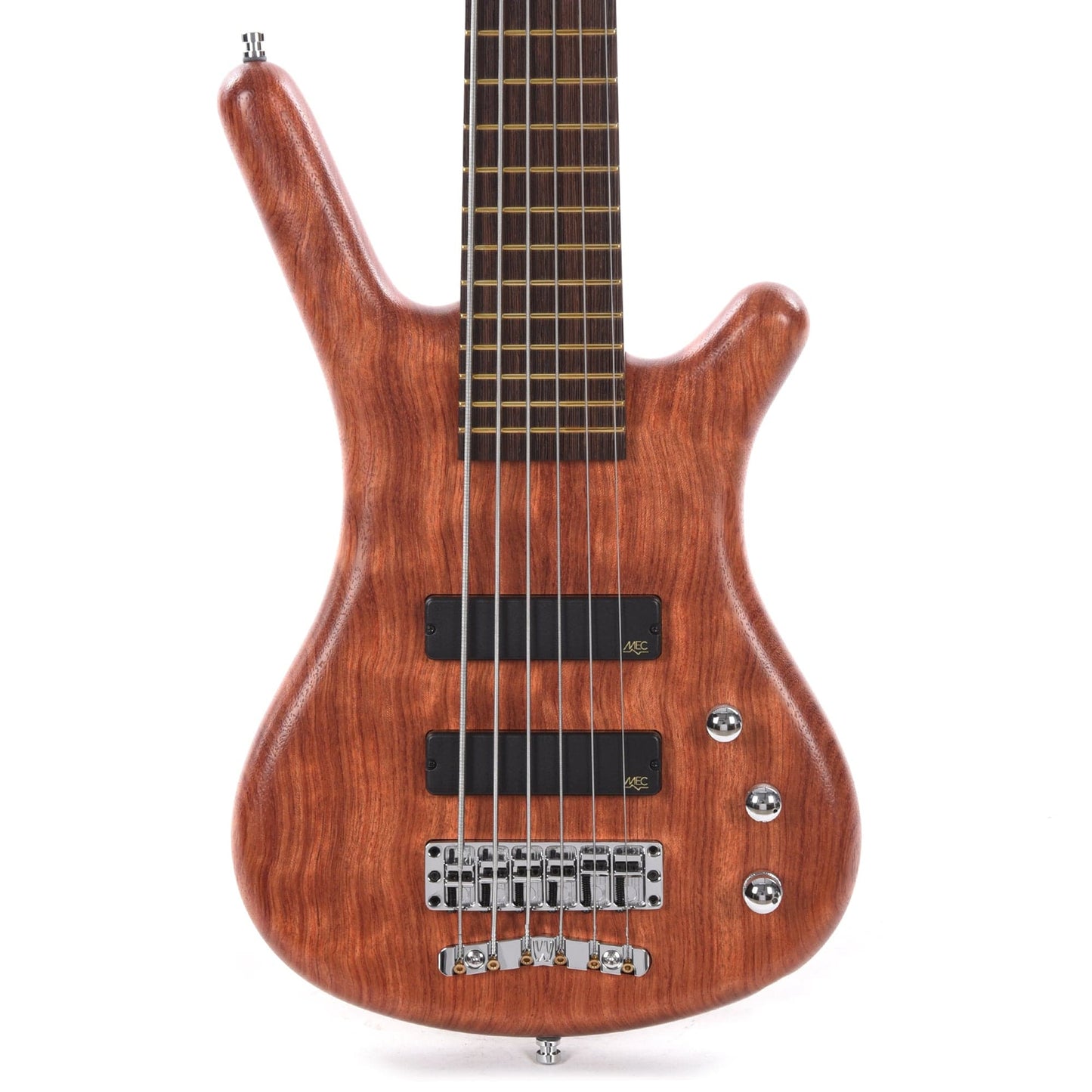 Warwick Pro Series Corvette Standard 6-String Active Bubinga Natural Transparent Satin Bass Guitars / 5-String or More