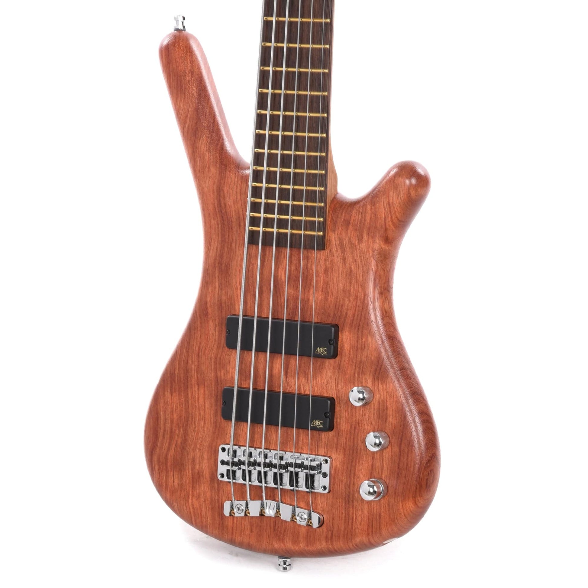 Warwick Pro Series Corvette Standard 6-String Active Bubinga Natural Transparent Satin Bass Guitars / 5-String or More