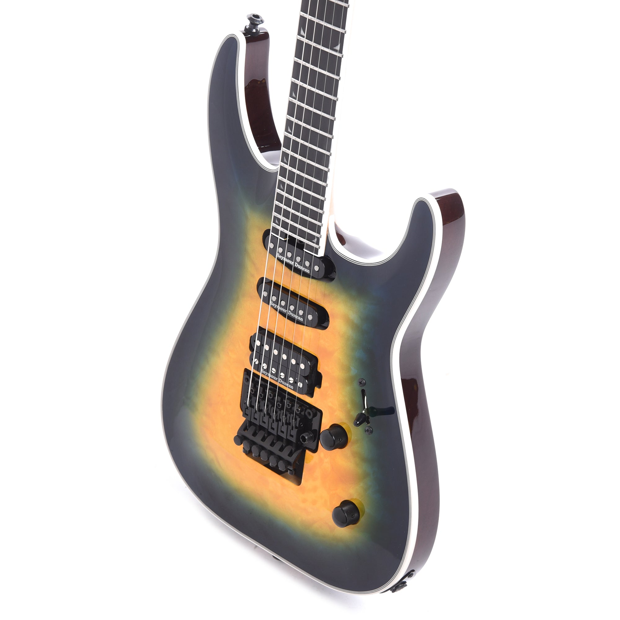 Jackson Pro Plus Series Soloist SLA3Q Amber Blue Burst