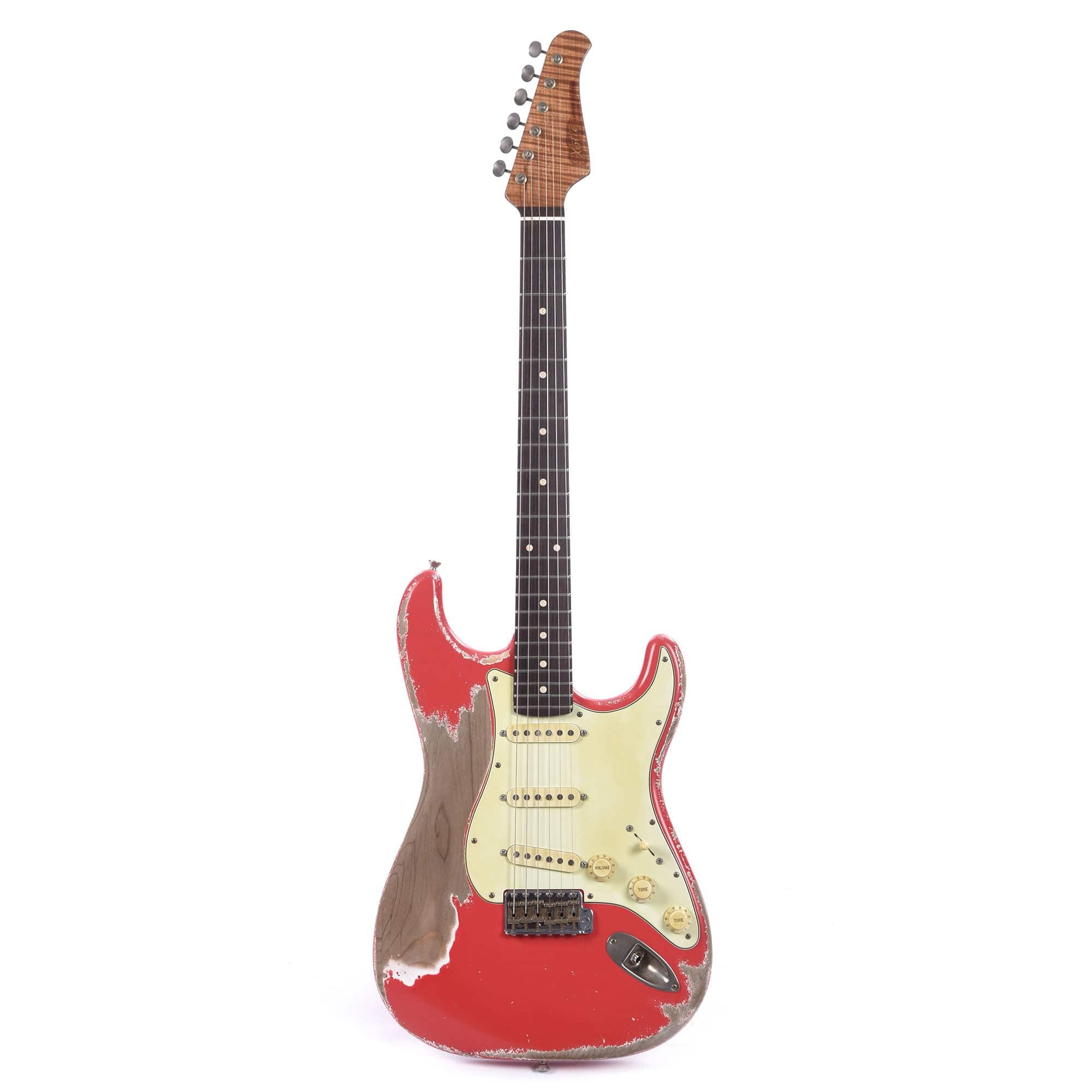 Xotic XSC-1 California Classic Super Heavy Aged Fiesta Red 