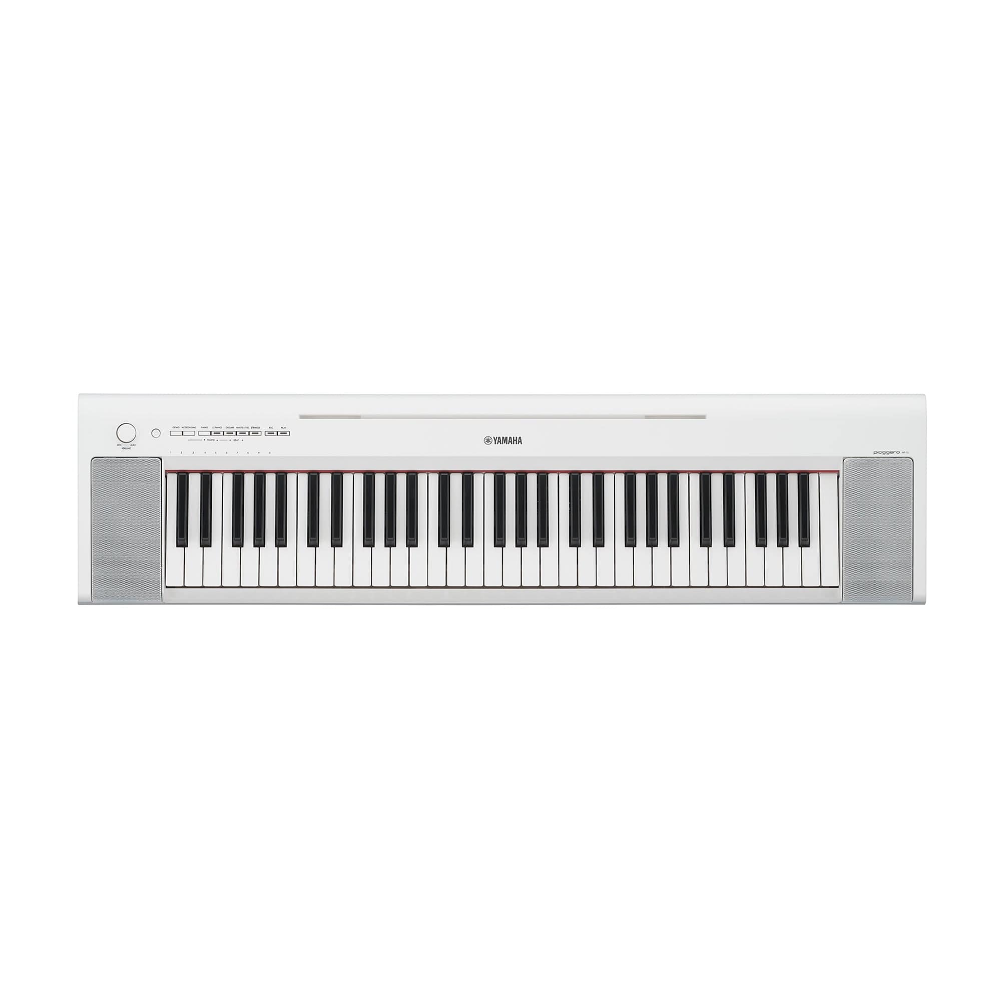 Yamaha Piaggero NP-15 61-key Ultra Portable Digital Piano White Keyboards and Synths / Electric Pianos