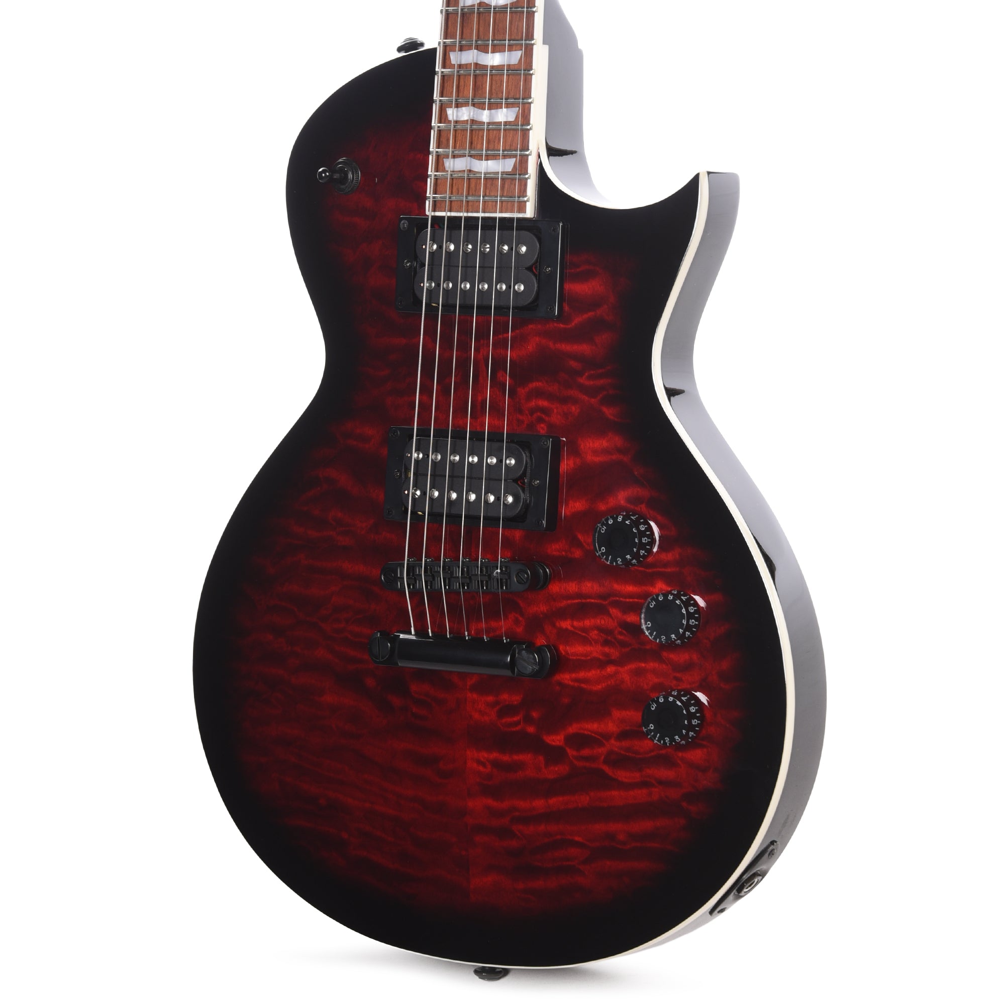 ESP LTD EC-256 See Thru Black Cherry Sunburst w/ Quilted Maple Top