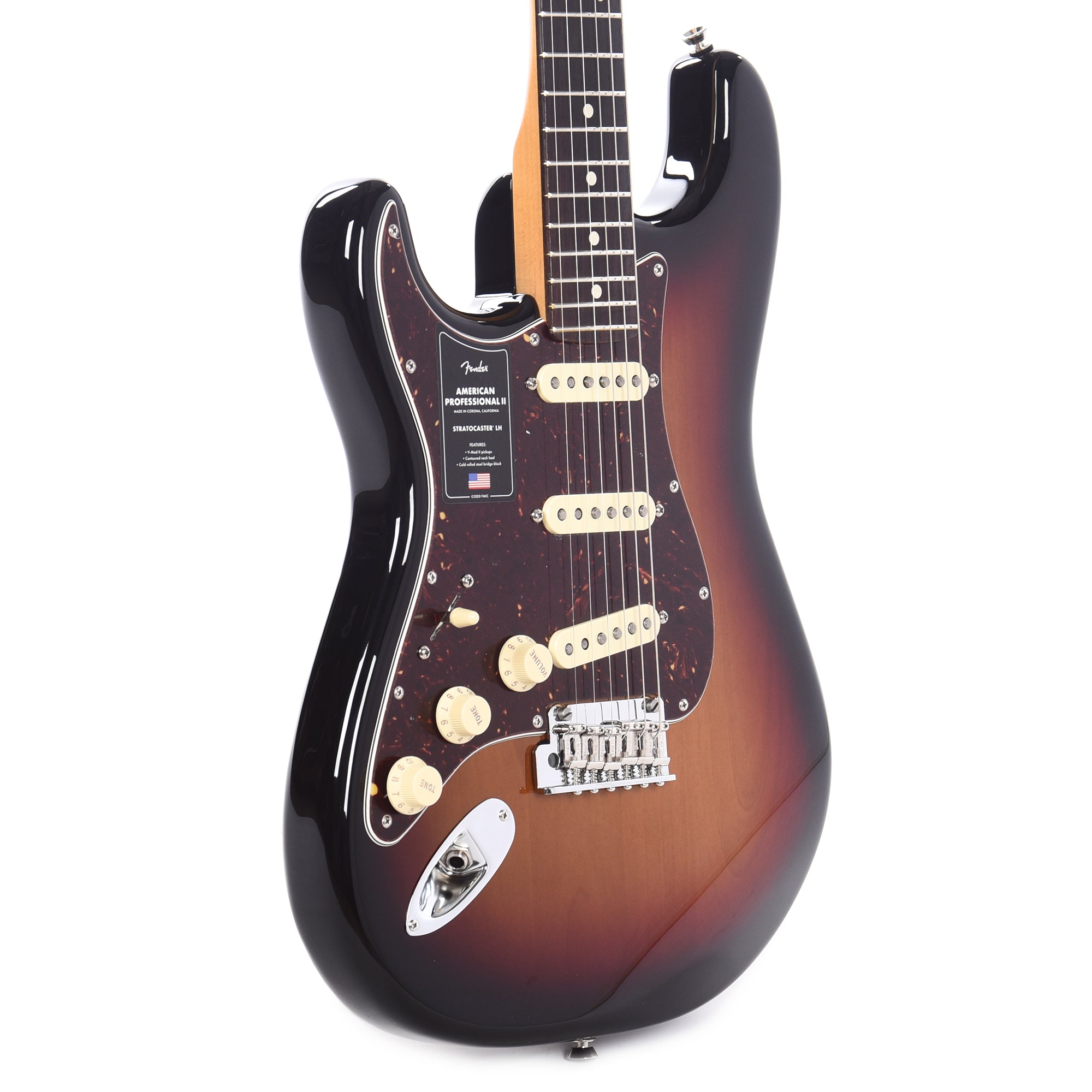 Fender American Professional II Stratocaster 3-Tone Sunburst LEFTY