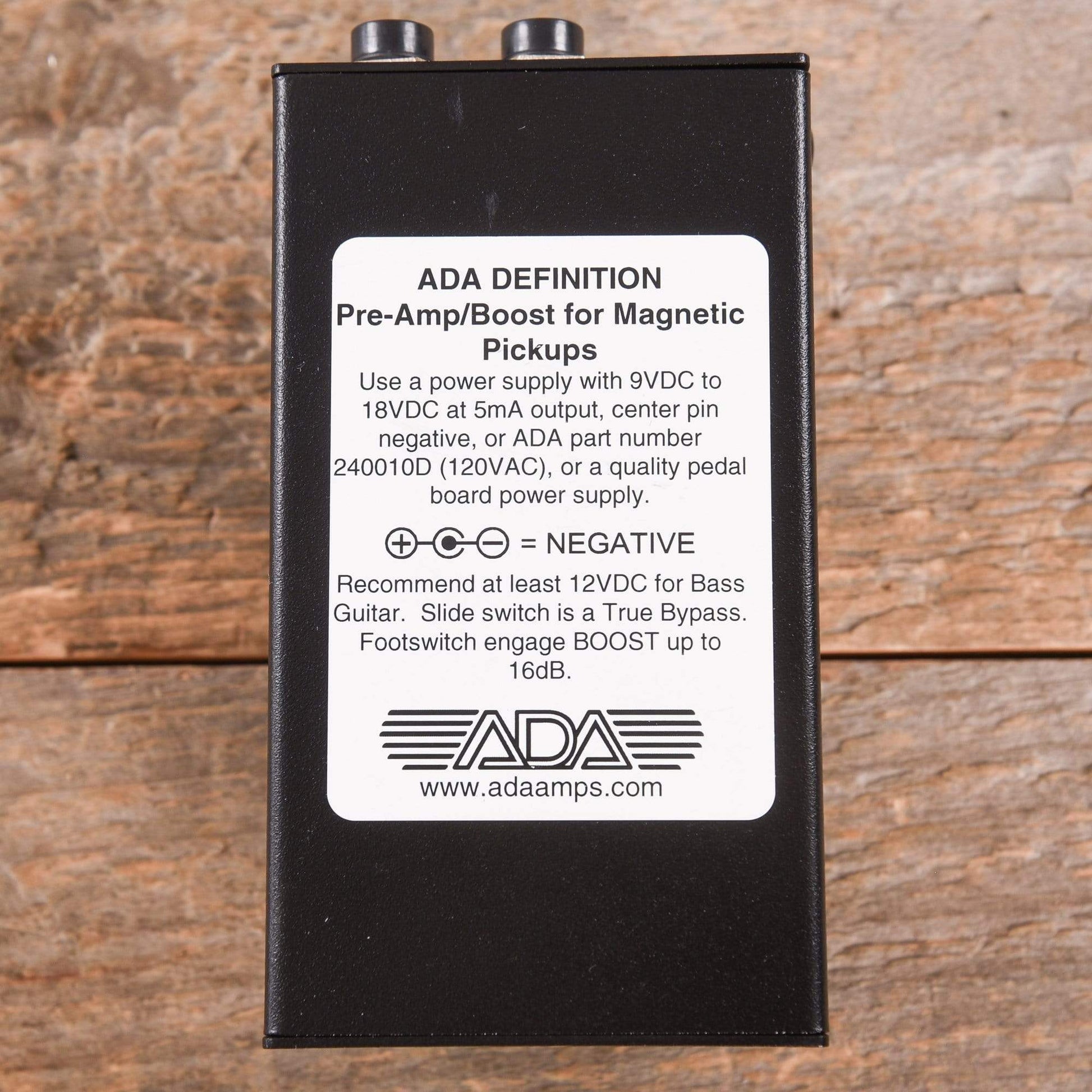 A/DA Definition Pre-Ampilifier Effects and Pedals / Overdrive and Boost