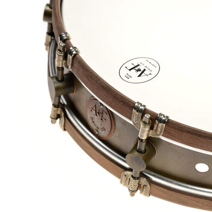 A&F Drum Co. 3.5x15 Raw Brass Snare Drum w/European Walnut Hoops (Limited Edition) Drums and Percussion / Acoustic Drums / Snare